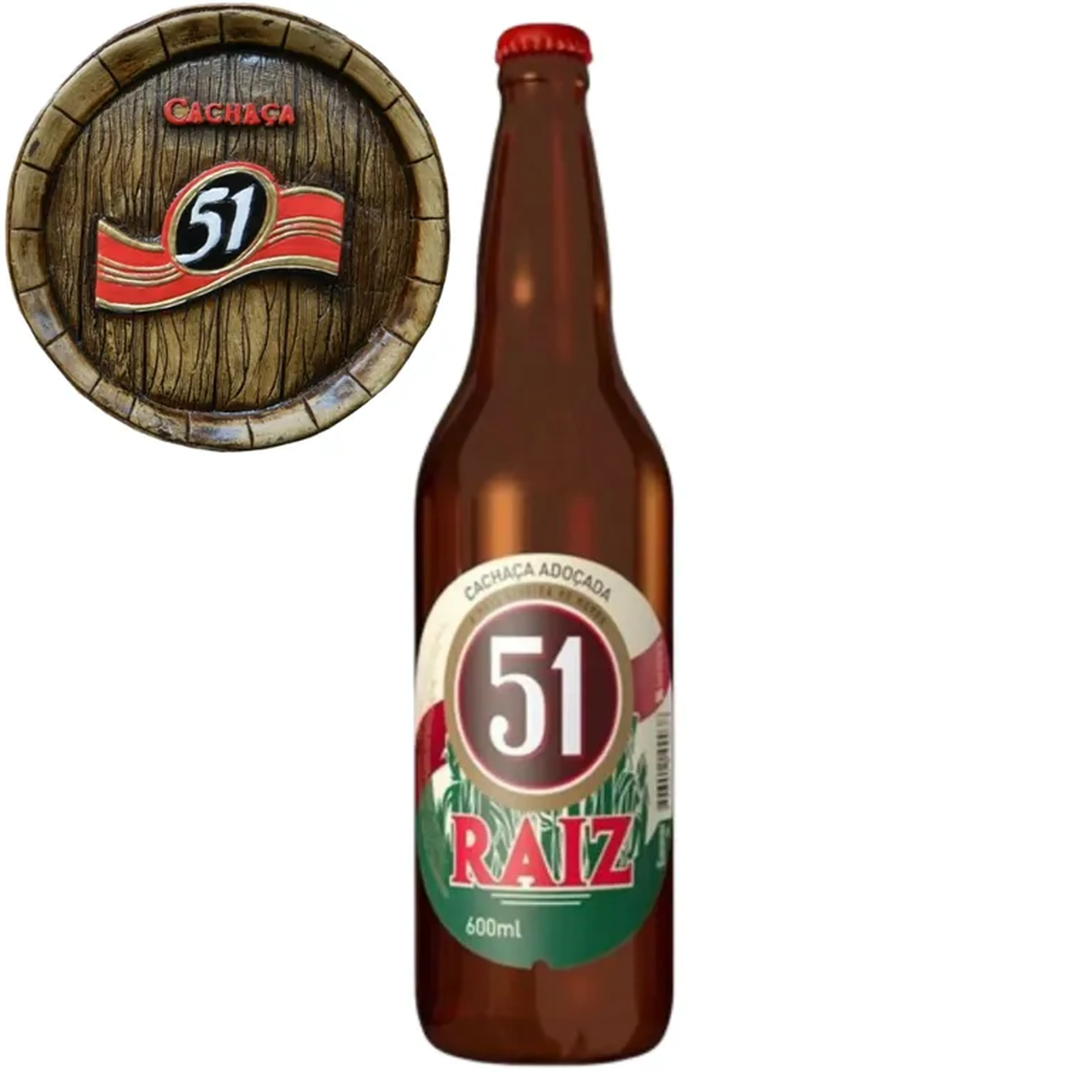 Cachaça 51 RAIZ Adoçada 600 ml imagem