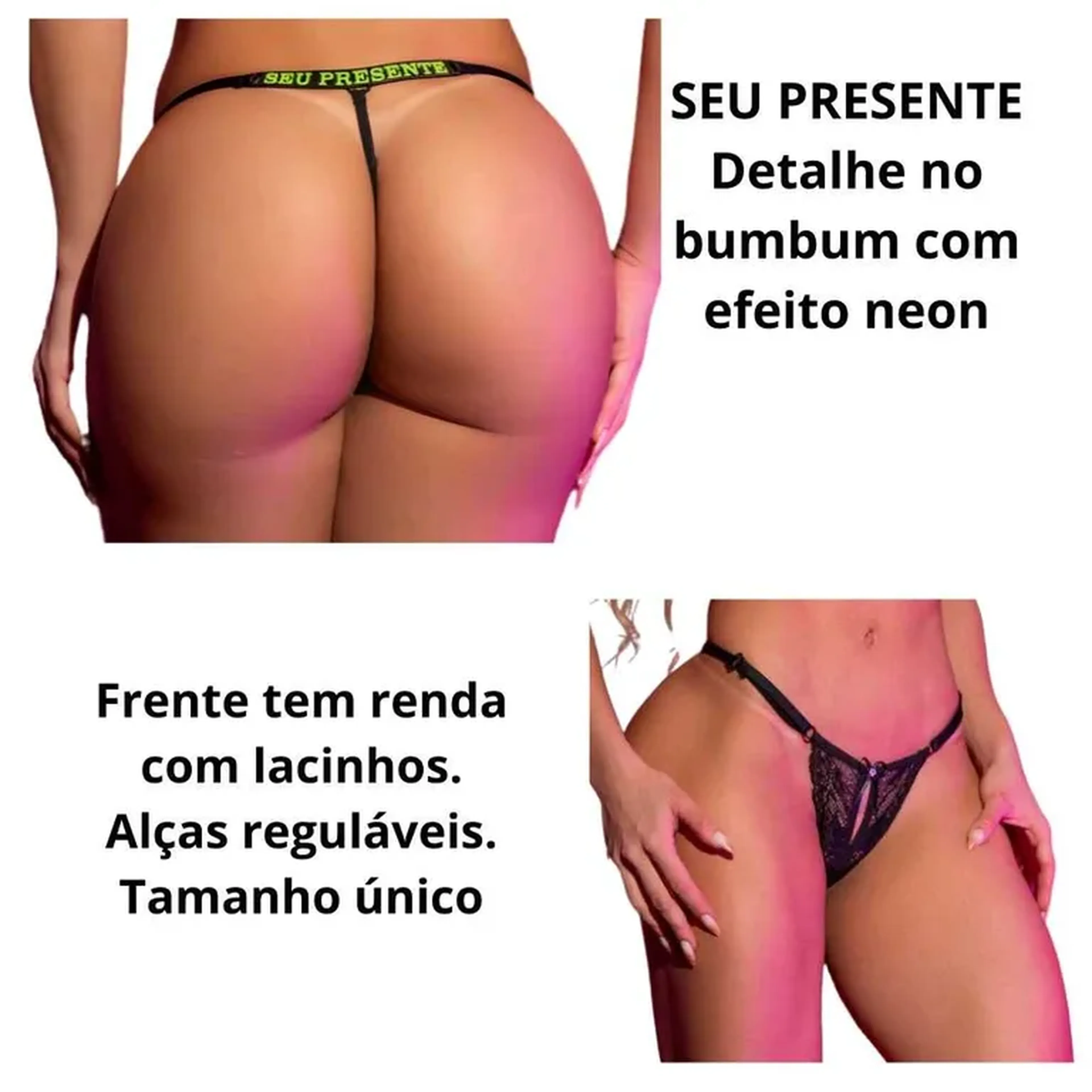 Calcinha SEU PRESENTE (brilha no escuro) imagem