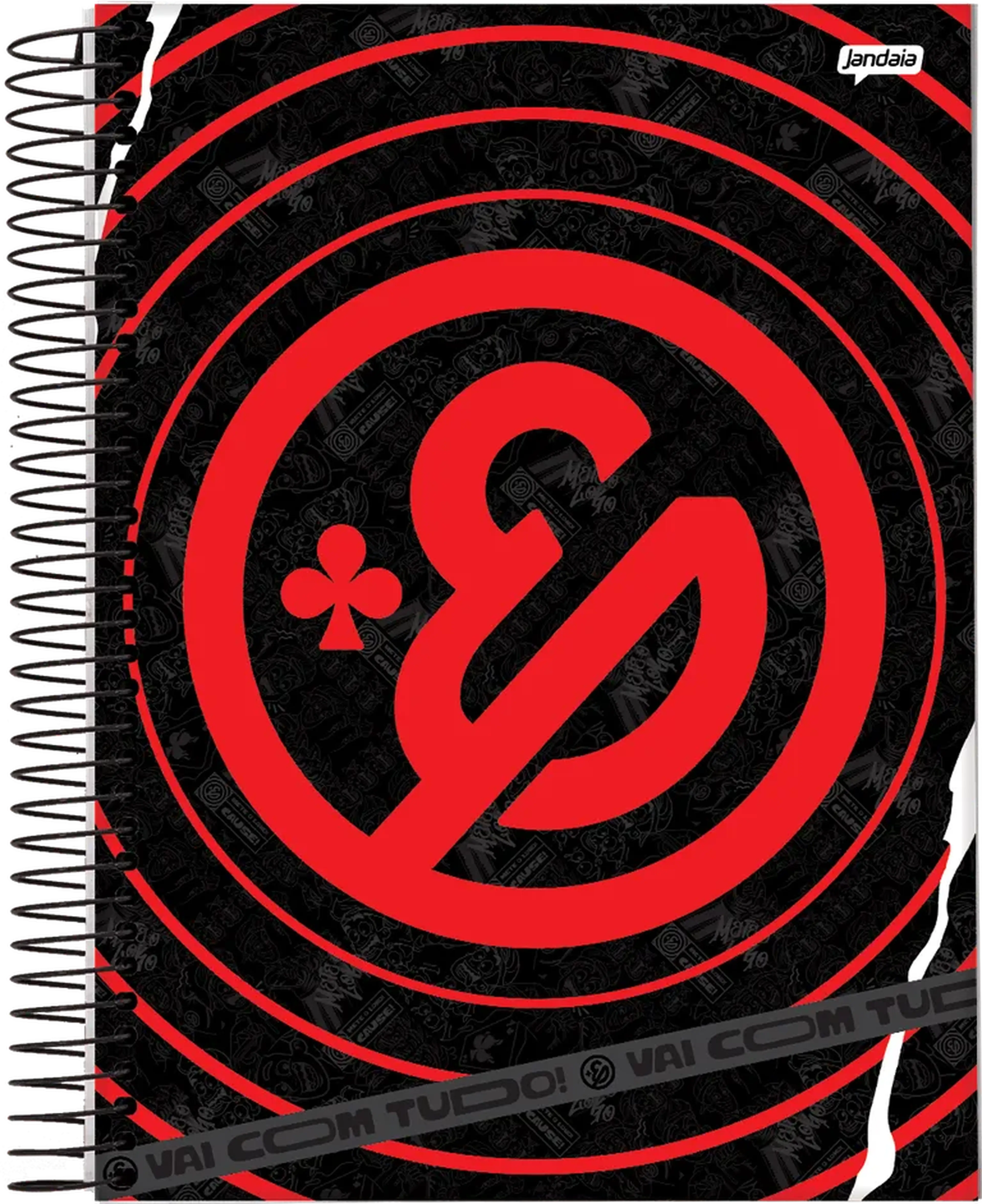 CADERNO ESPIRAL UNIV CD 1X1 80FLS ENALDINHO imagem