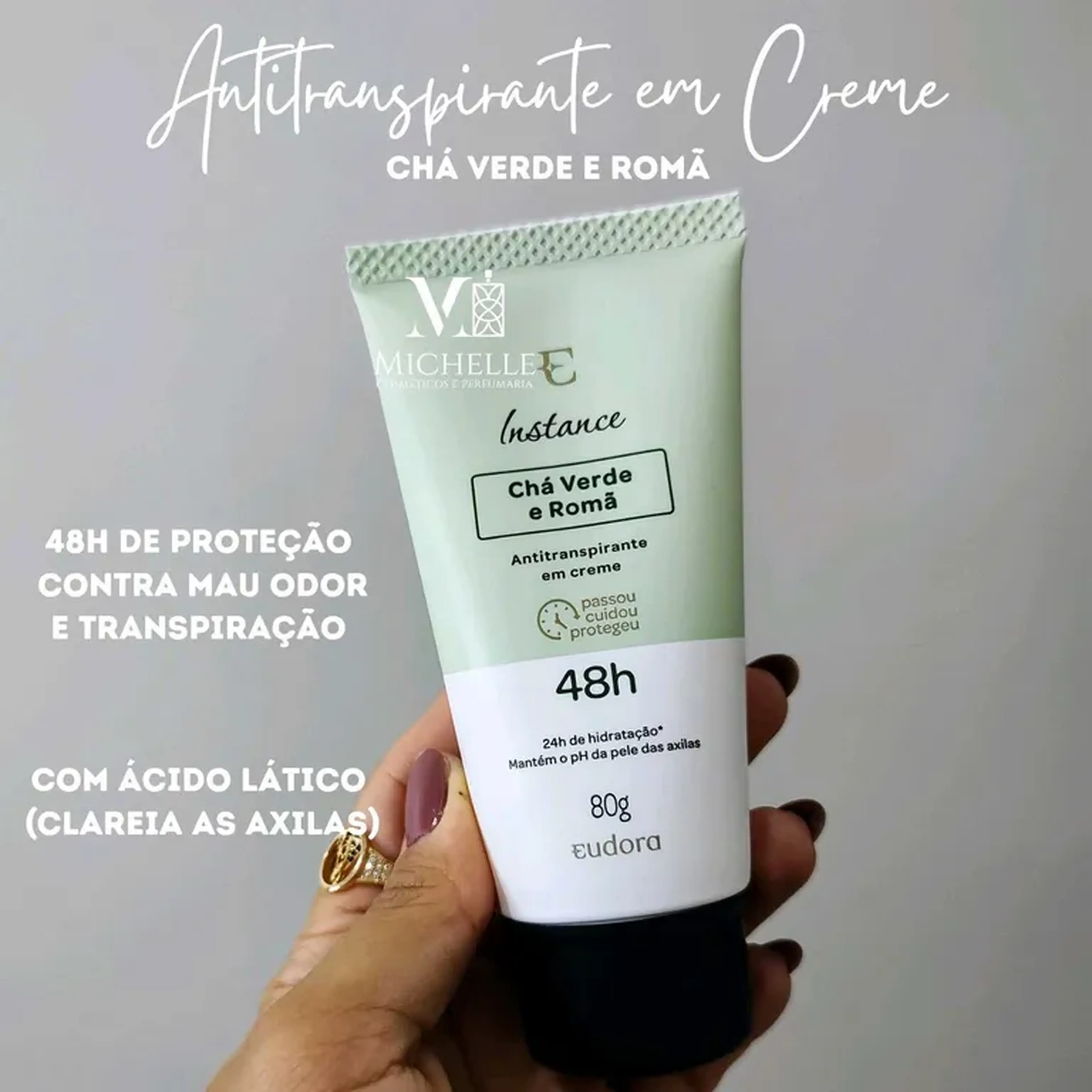 Antitranspirante em Creme Chá verde e Romã imagem