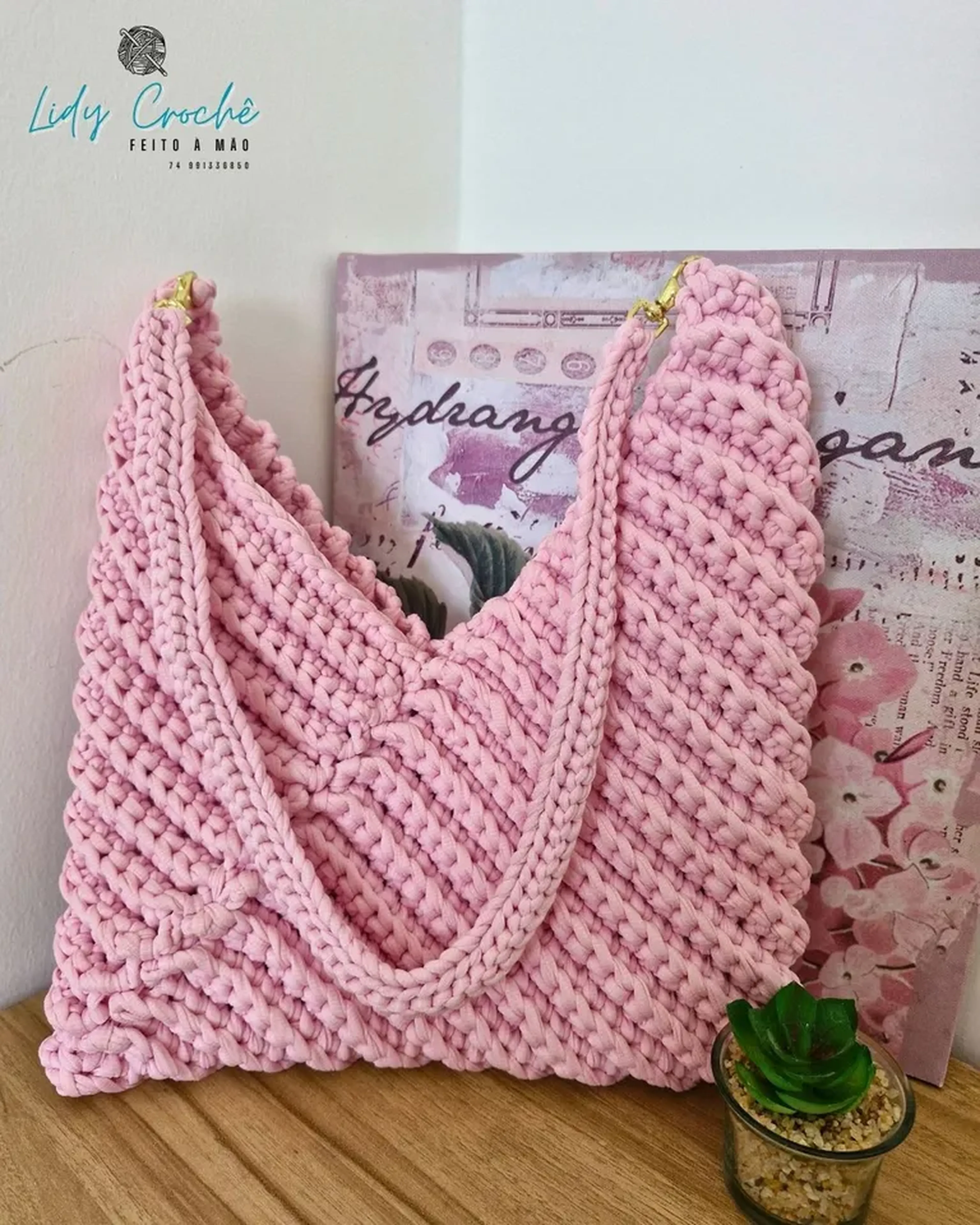 Bolsa em crochê imagem