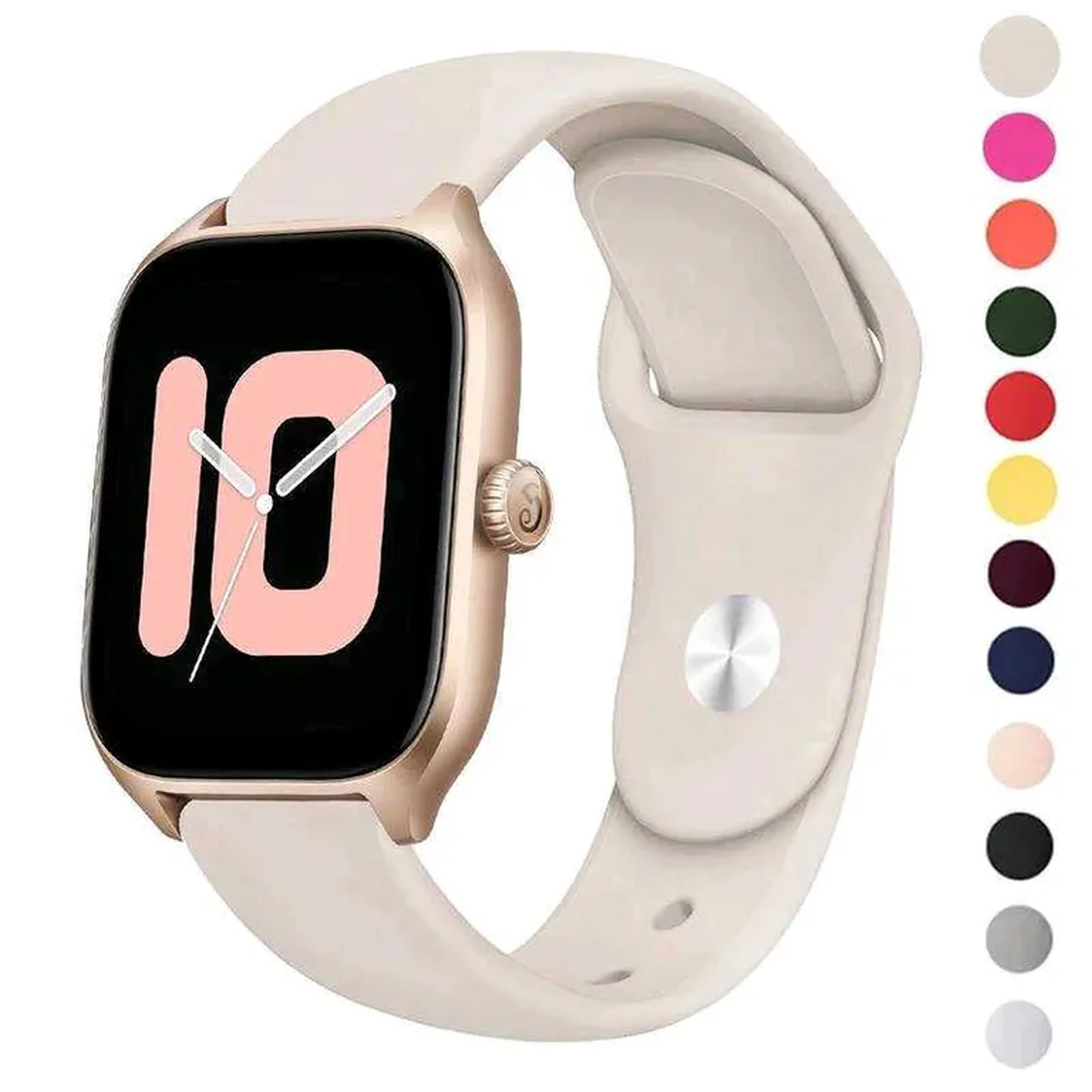 Pulseira de Silicone com Pino - 18mm imagem