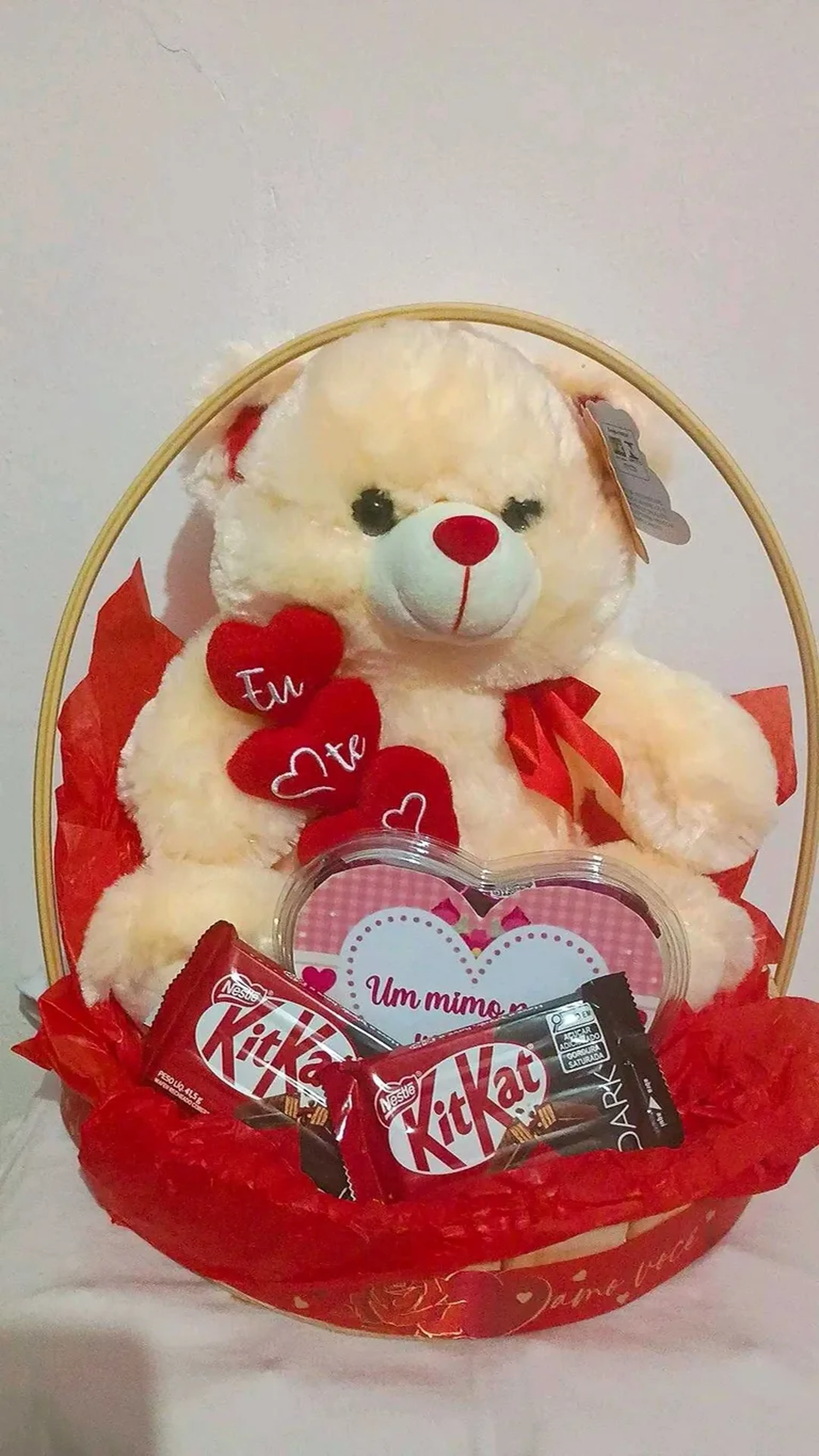 cesta urso um mimo para vc imagem