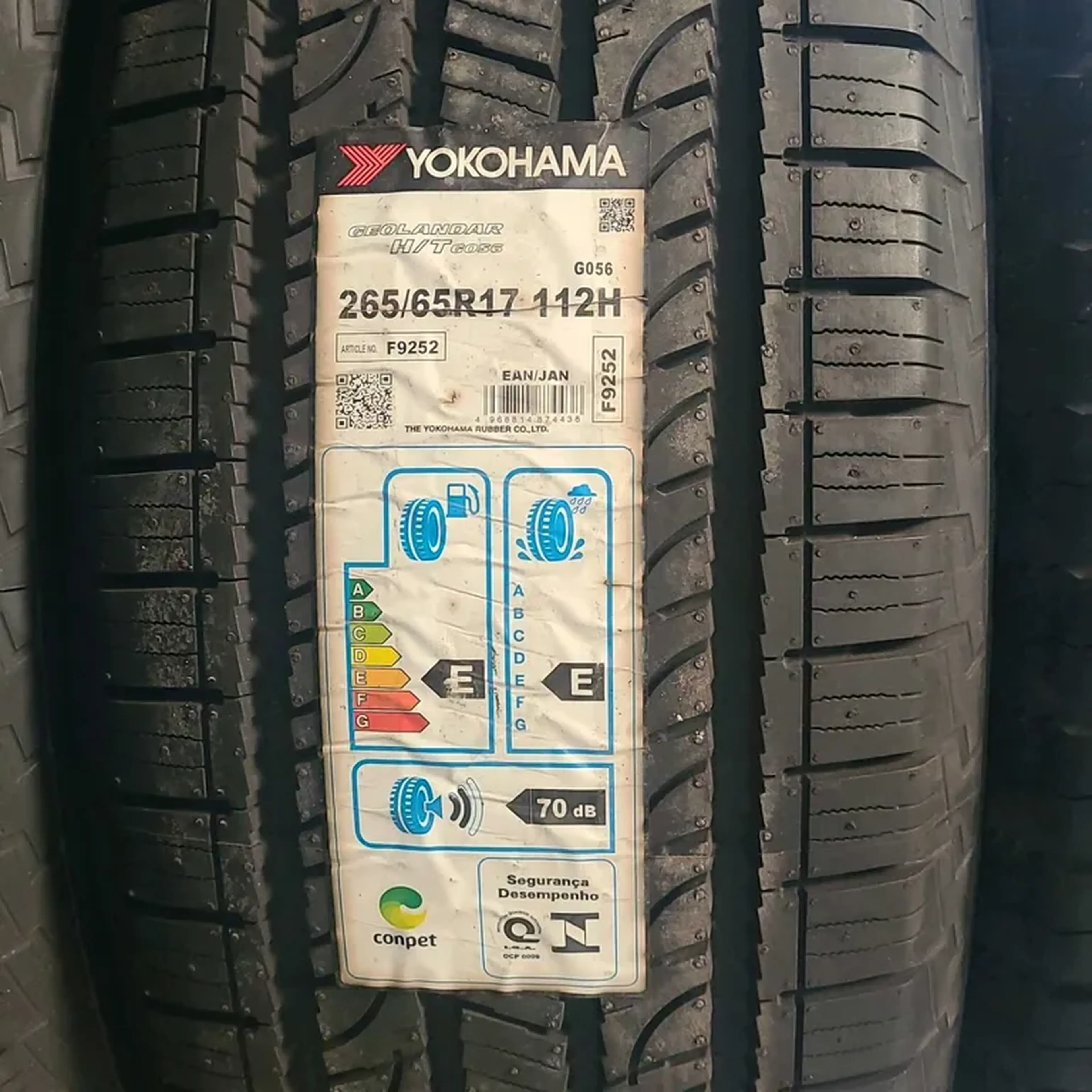 Pneu 265 65R17 YOKOHAMA G056 H T 112H imagem