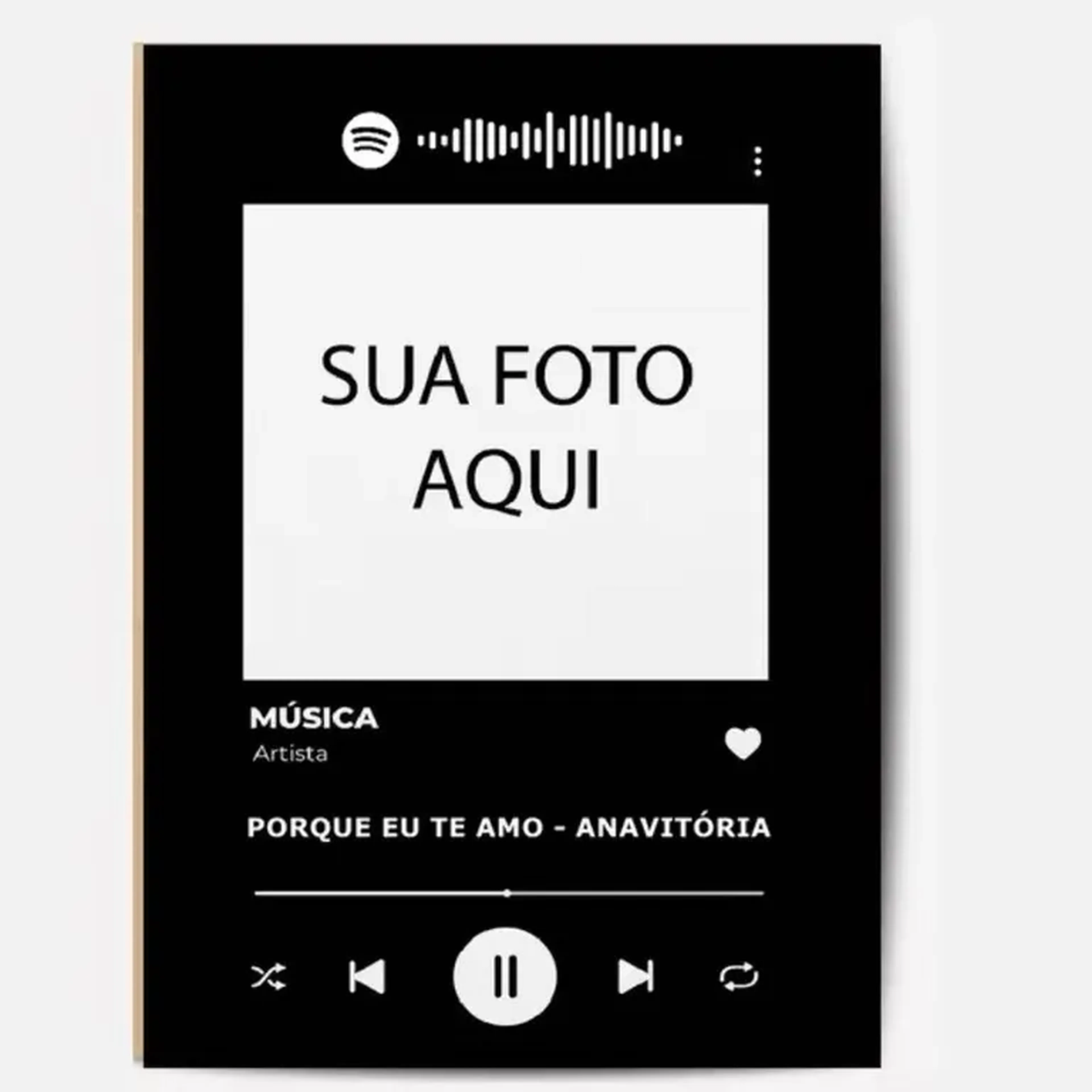 Quadro personalizado Spotify imagem