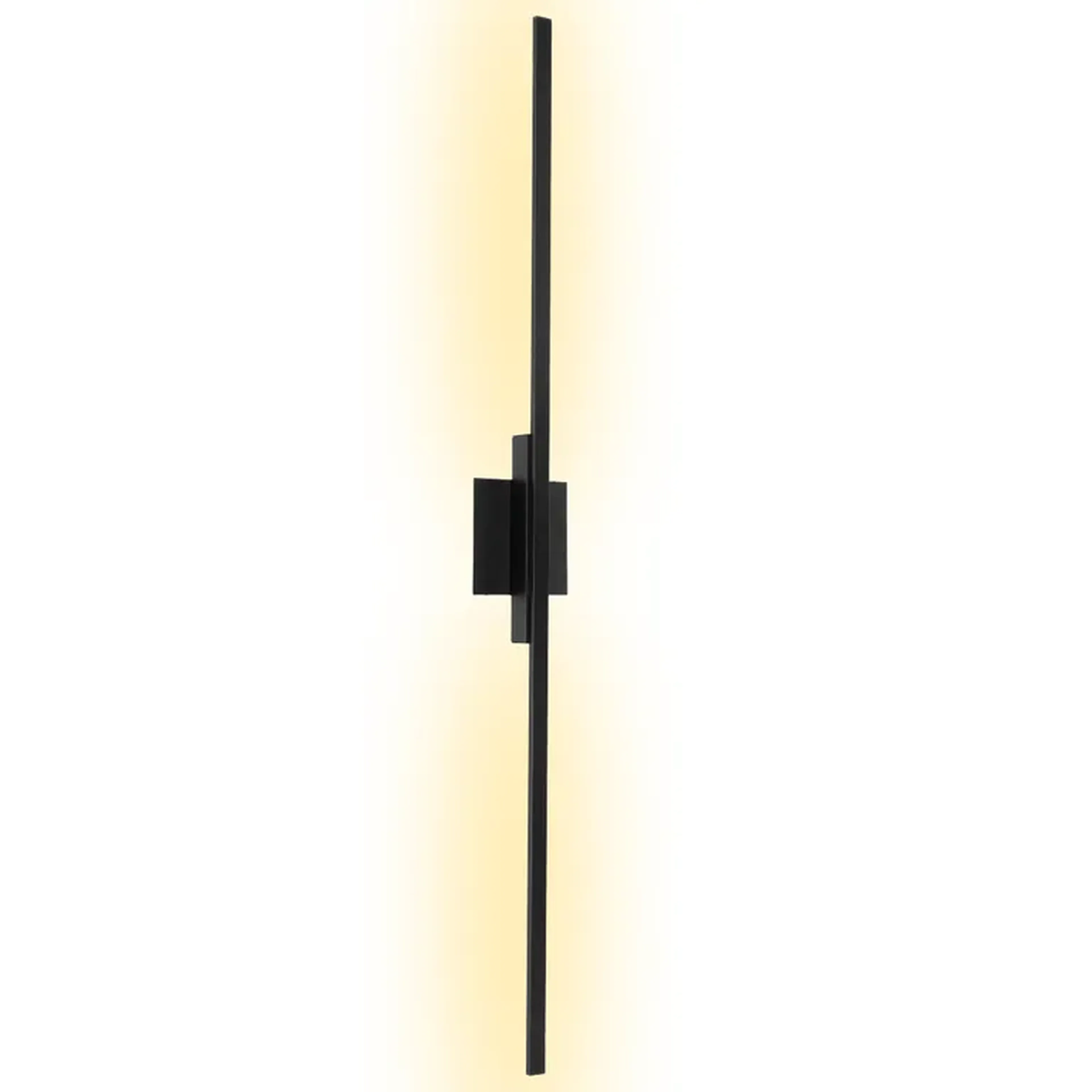 Arandela Linear Preta 1m 20W 3.000K Bivolt Uso Interno Aurora il imagem