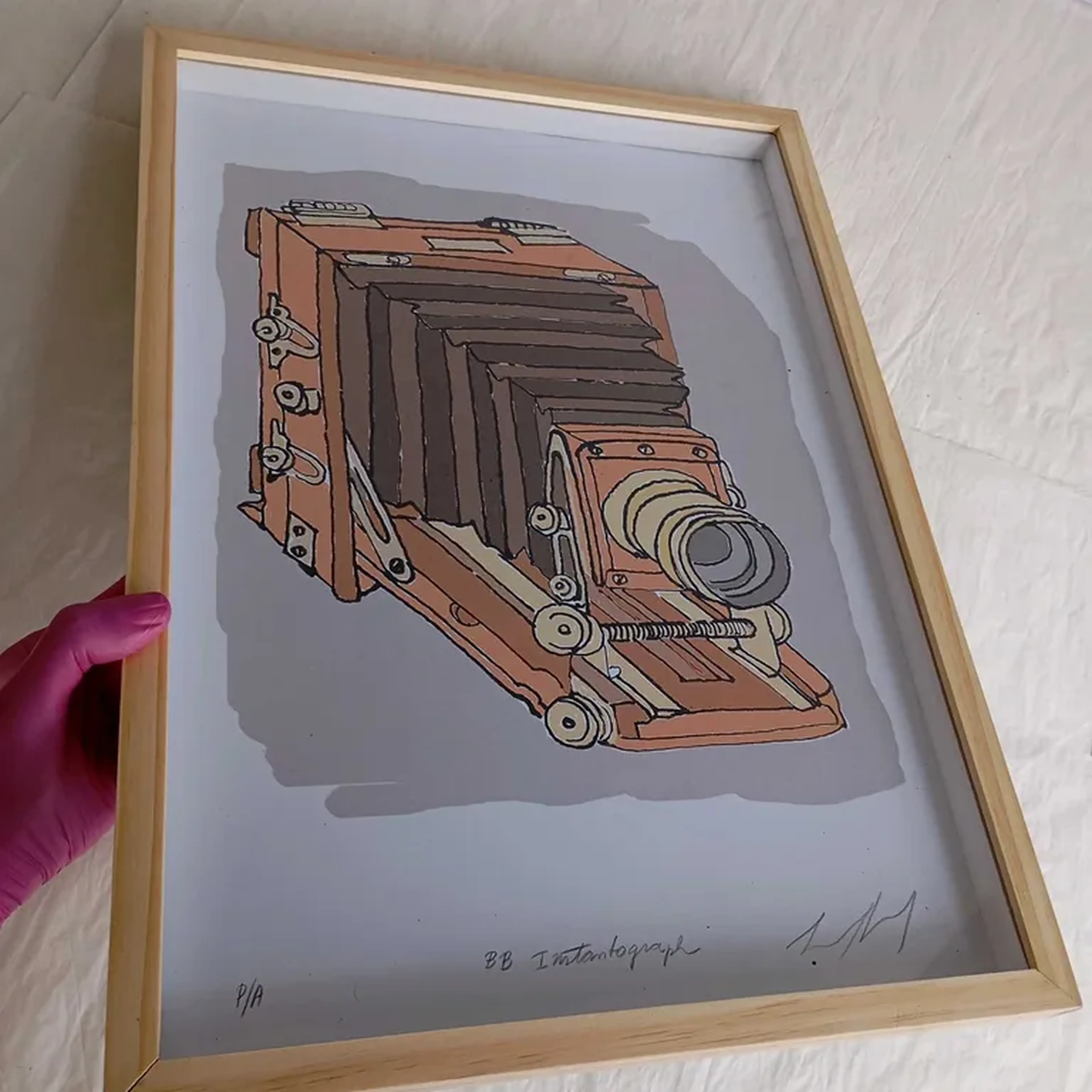 We Love Cameras - Lancaster - 30x42 cm moldura alta imagem