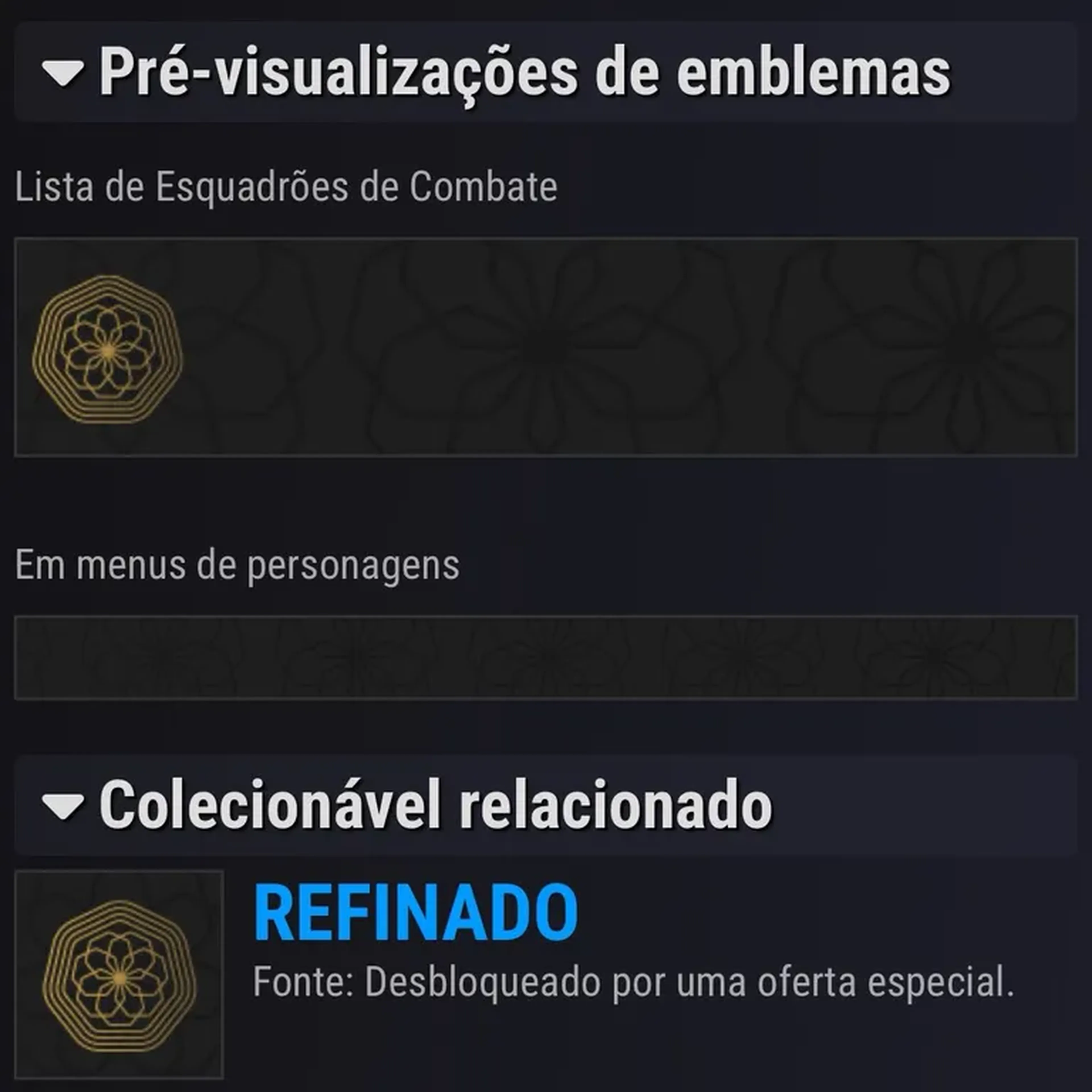 Destiny 2 emblem: refinado imagem