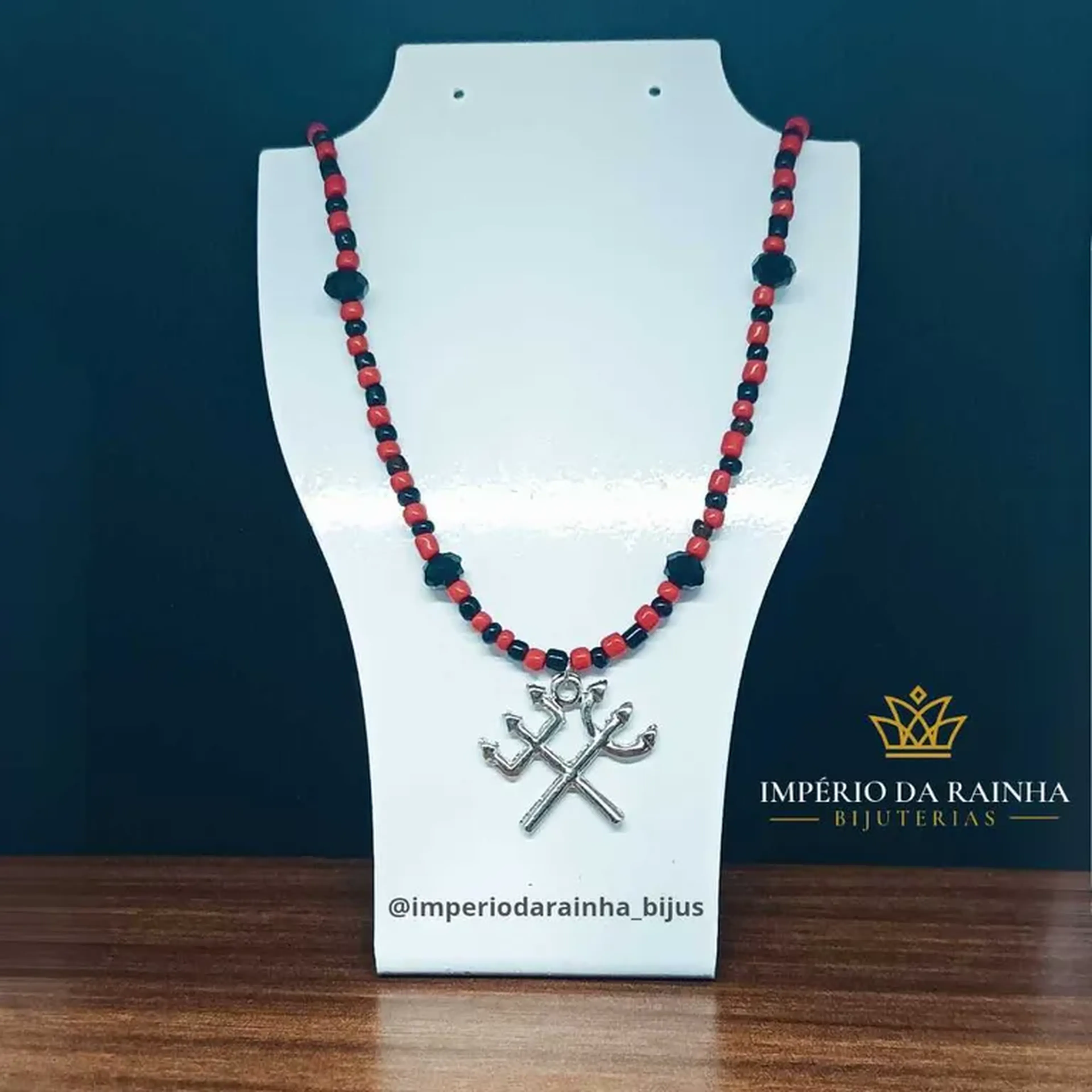 Chocker Exu, Pomba Gira Preto e Vermelho 🖤❤️ imagem