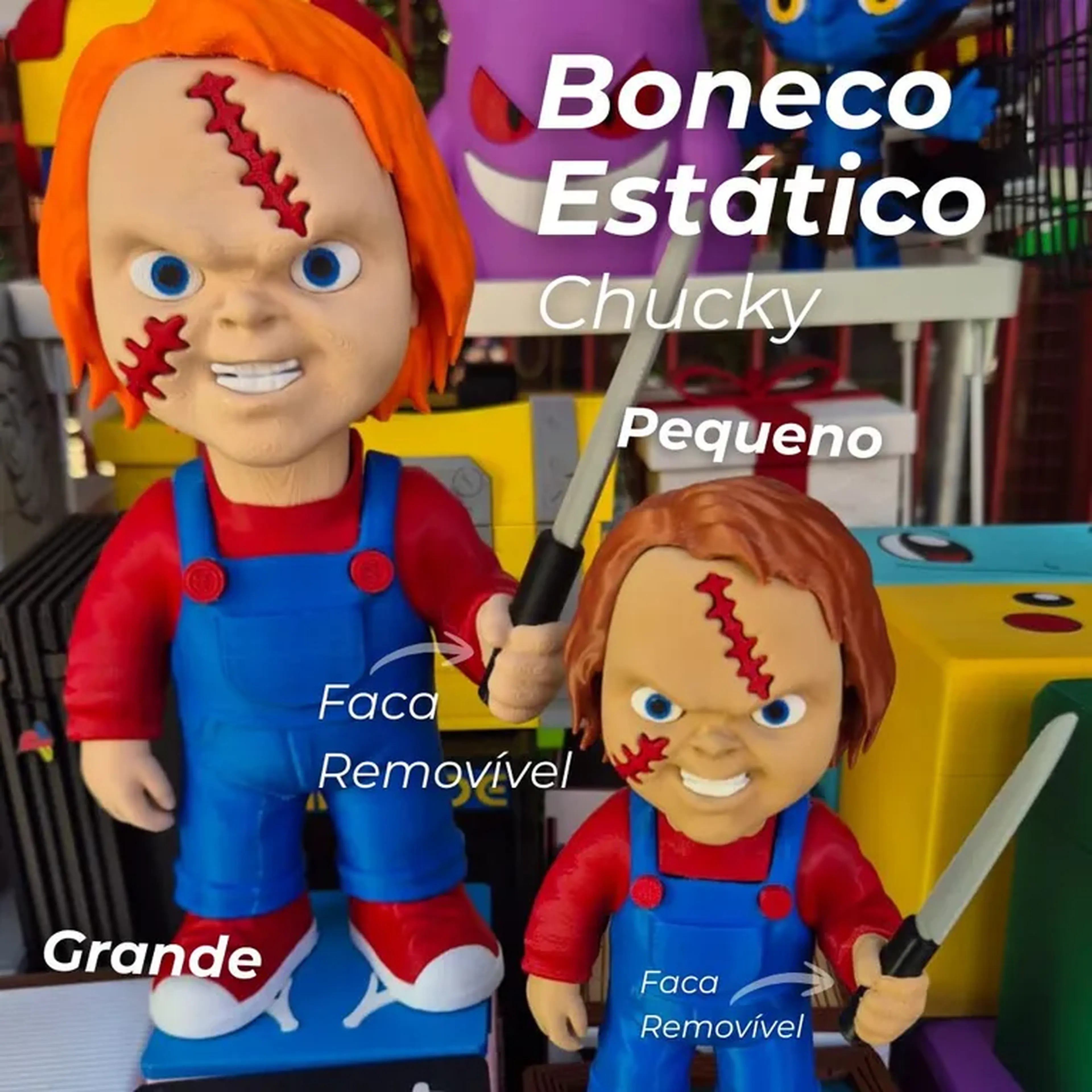 Boneco Chucky O Boneco Assasino (2 tamanhos) imagem