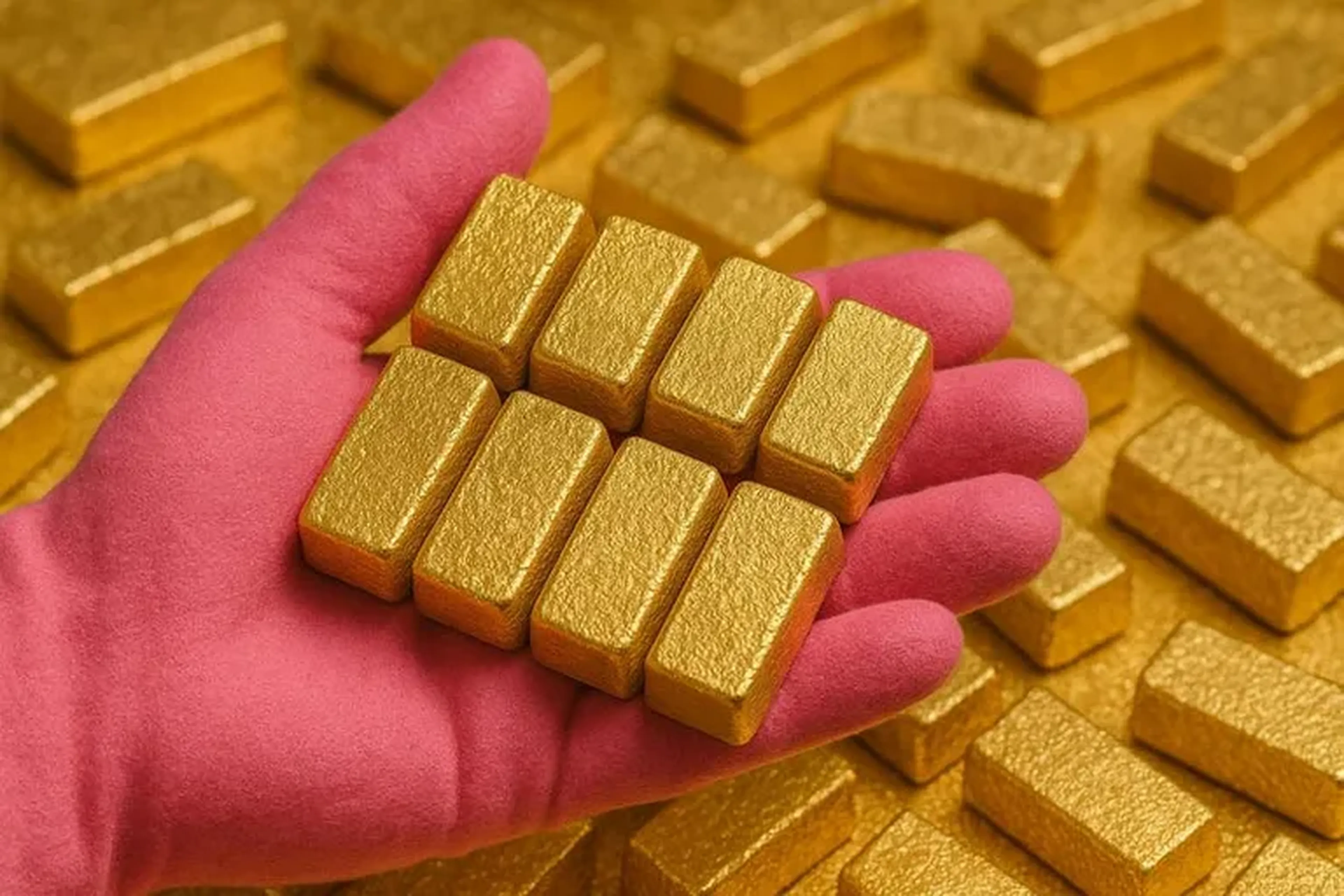 Barra Ouro dorè KG imagem