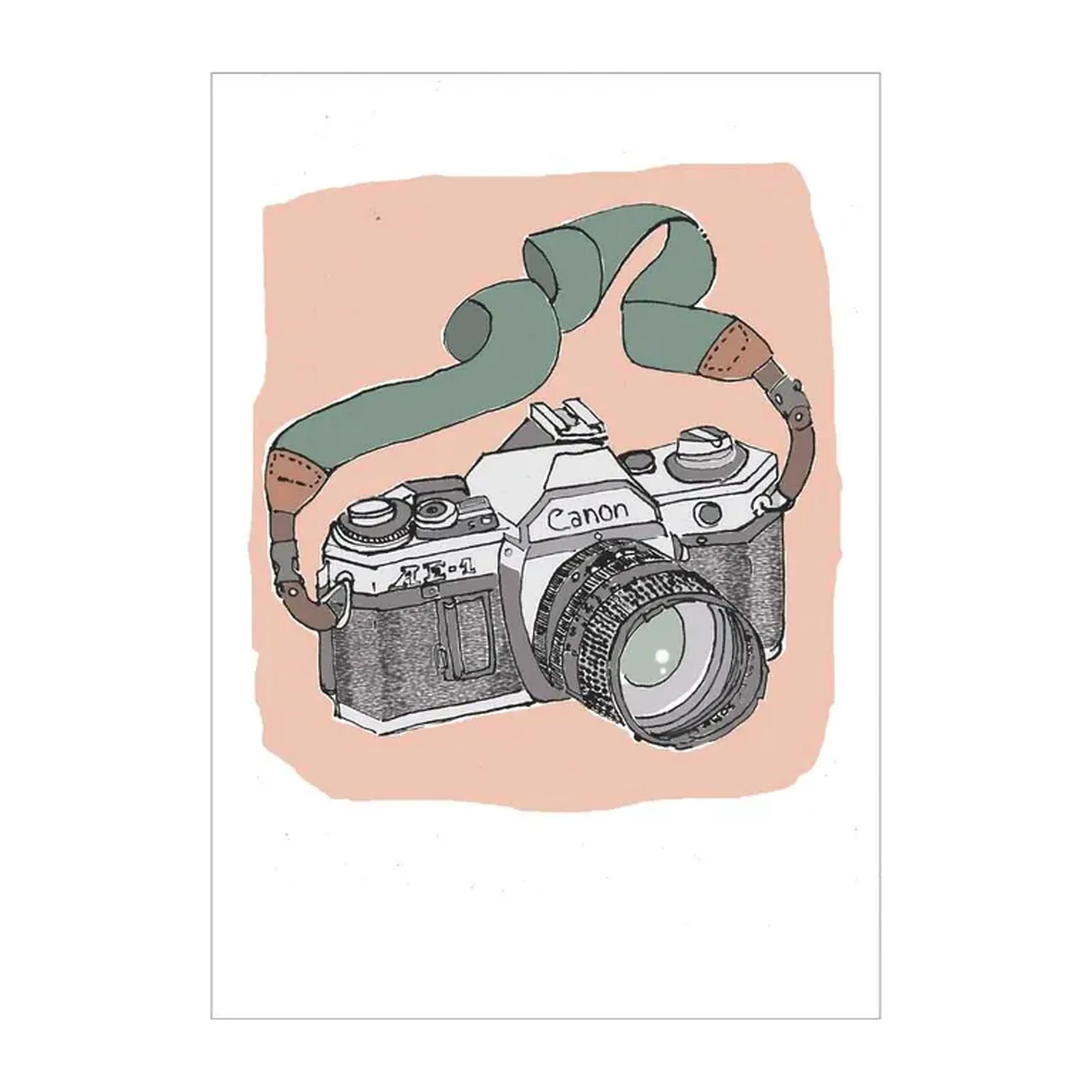 We Love Cameras - Canon AE1 - 42x60 cm gravura assinada imagem