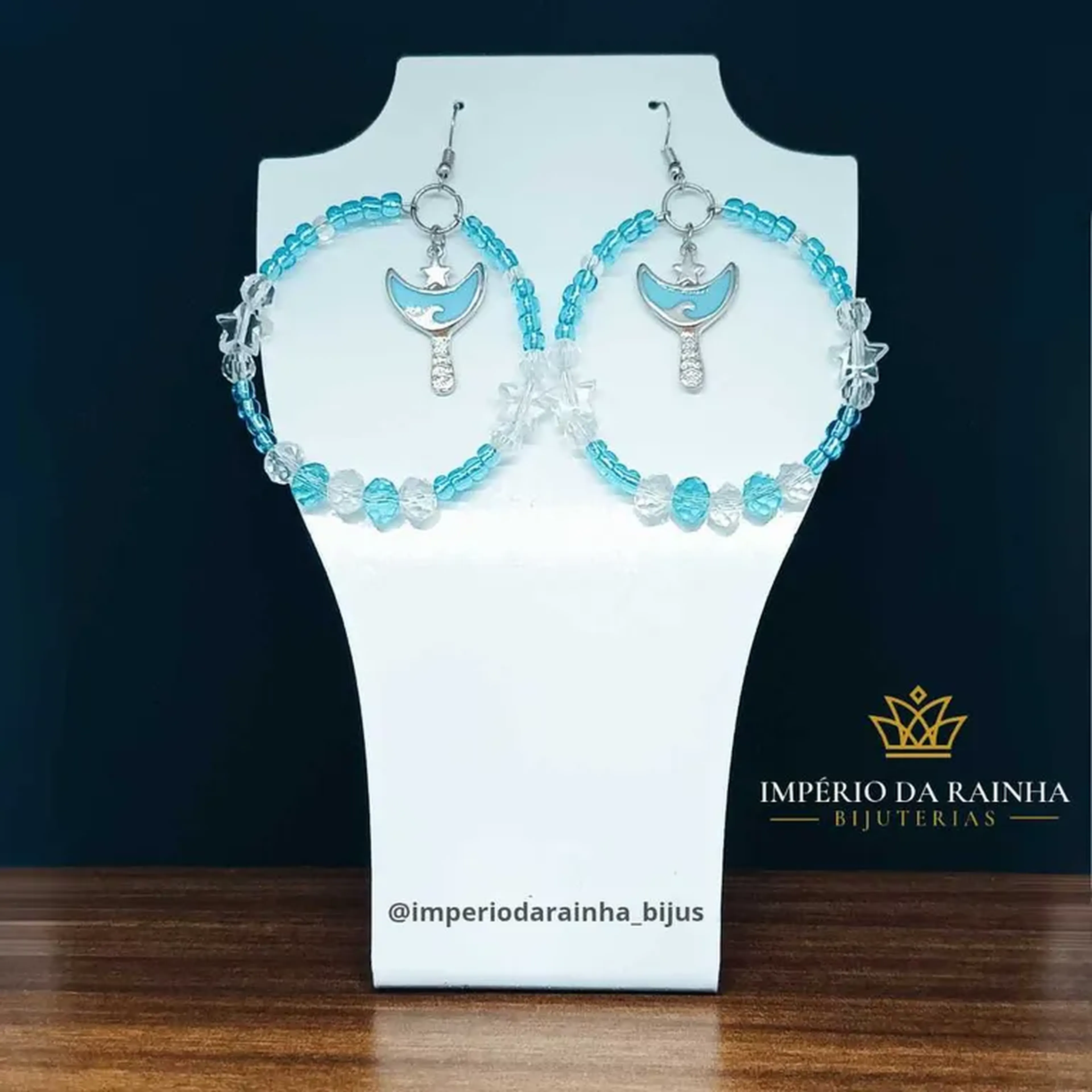 Argola Abebe de Iemanjá 2 💙 imagem