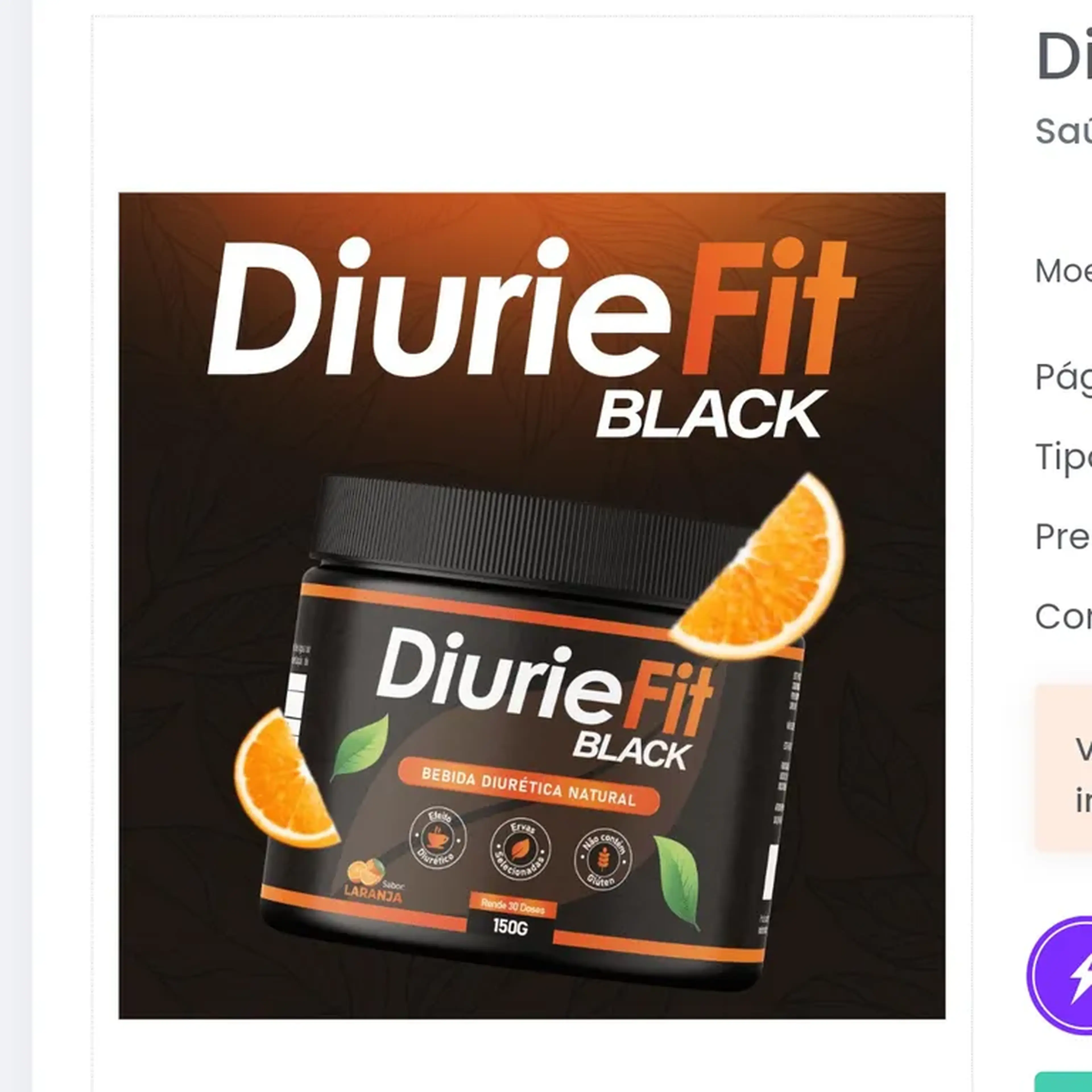DiurieFit Black imagem