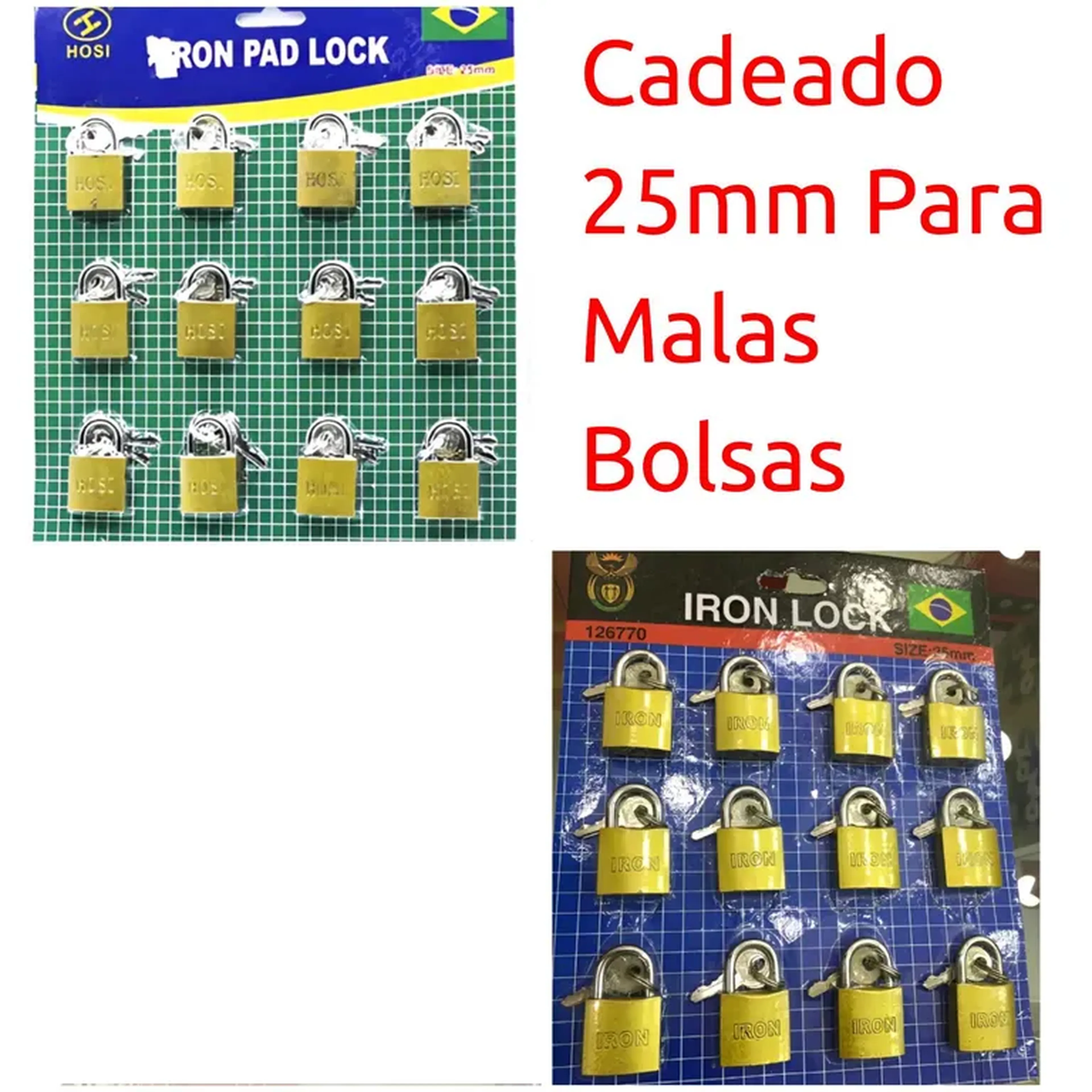 Cadeado 25mm Para Malas Bolsas imagem