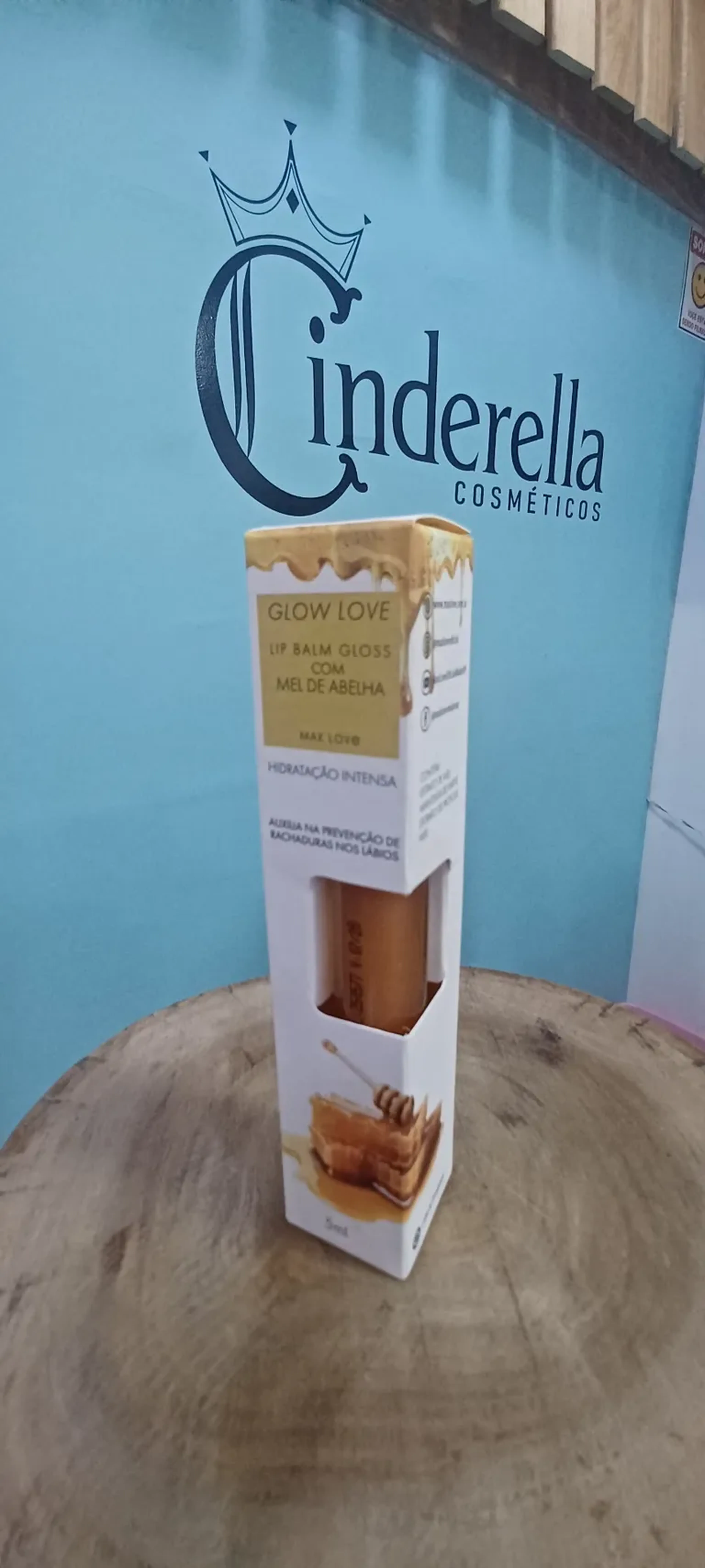 Lip Balm Gloss Com Mel De Abelha imagem