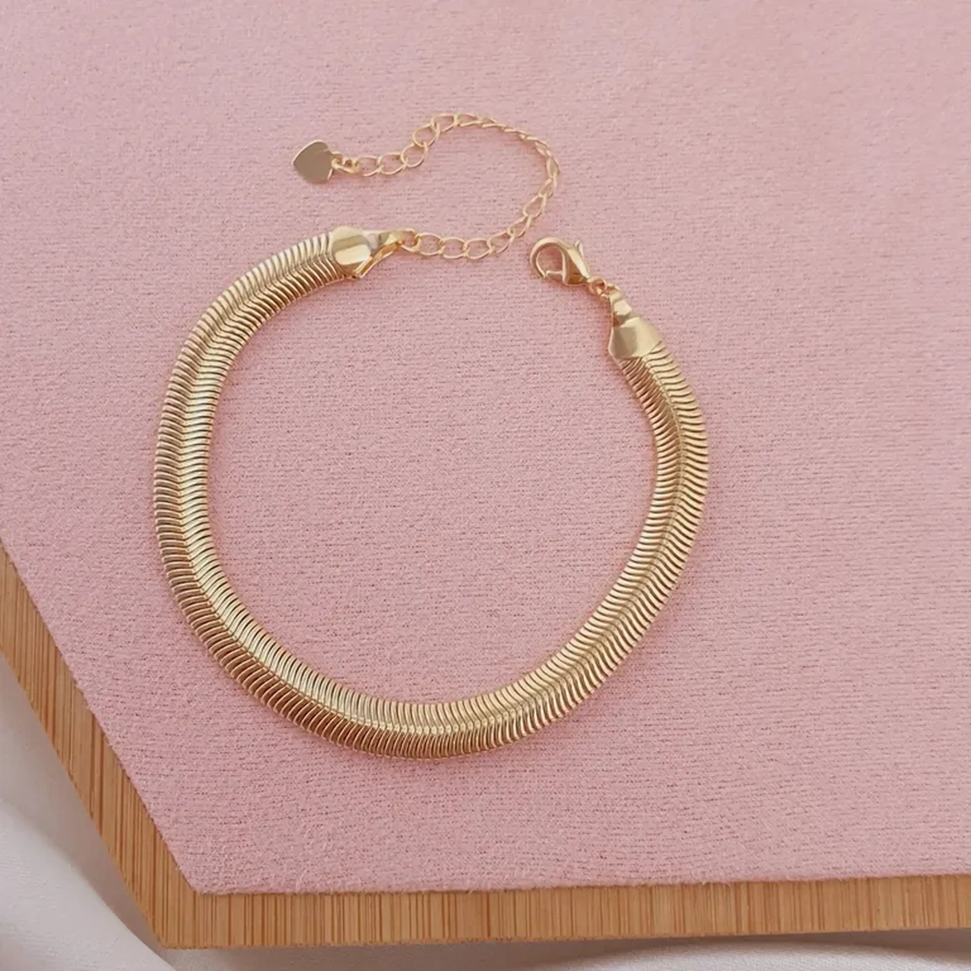 Pulseira Malha 6mm Folheada imagem