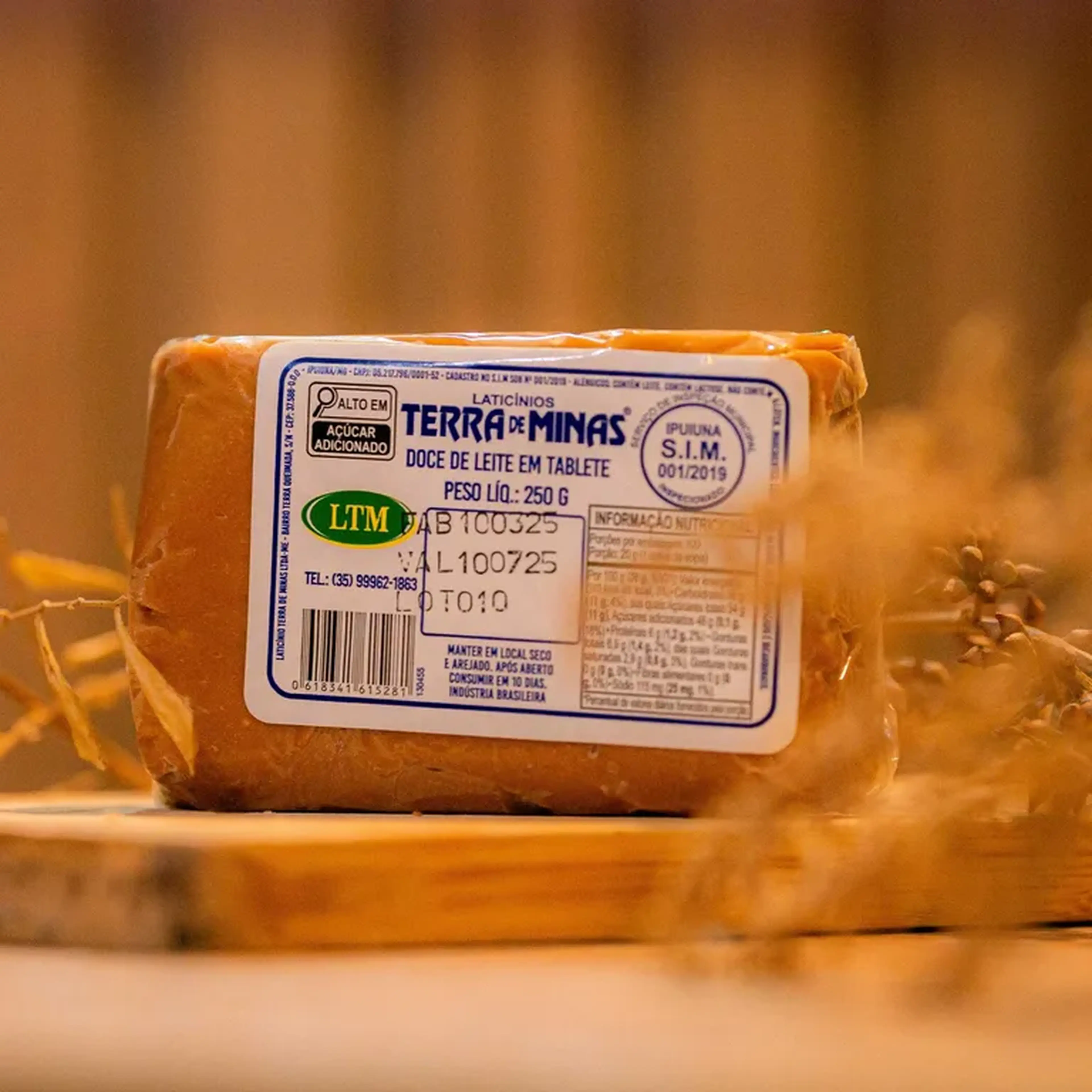 Doce de Leite de Barra (250g) - Laticínios Terra de Minas imagem