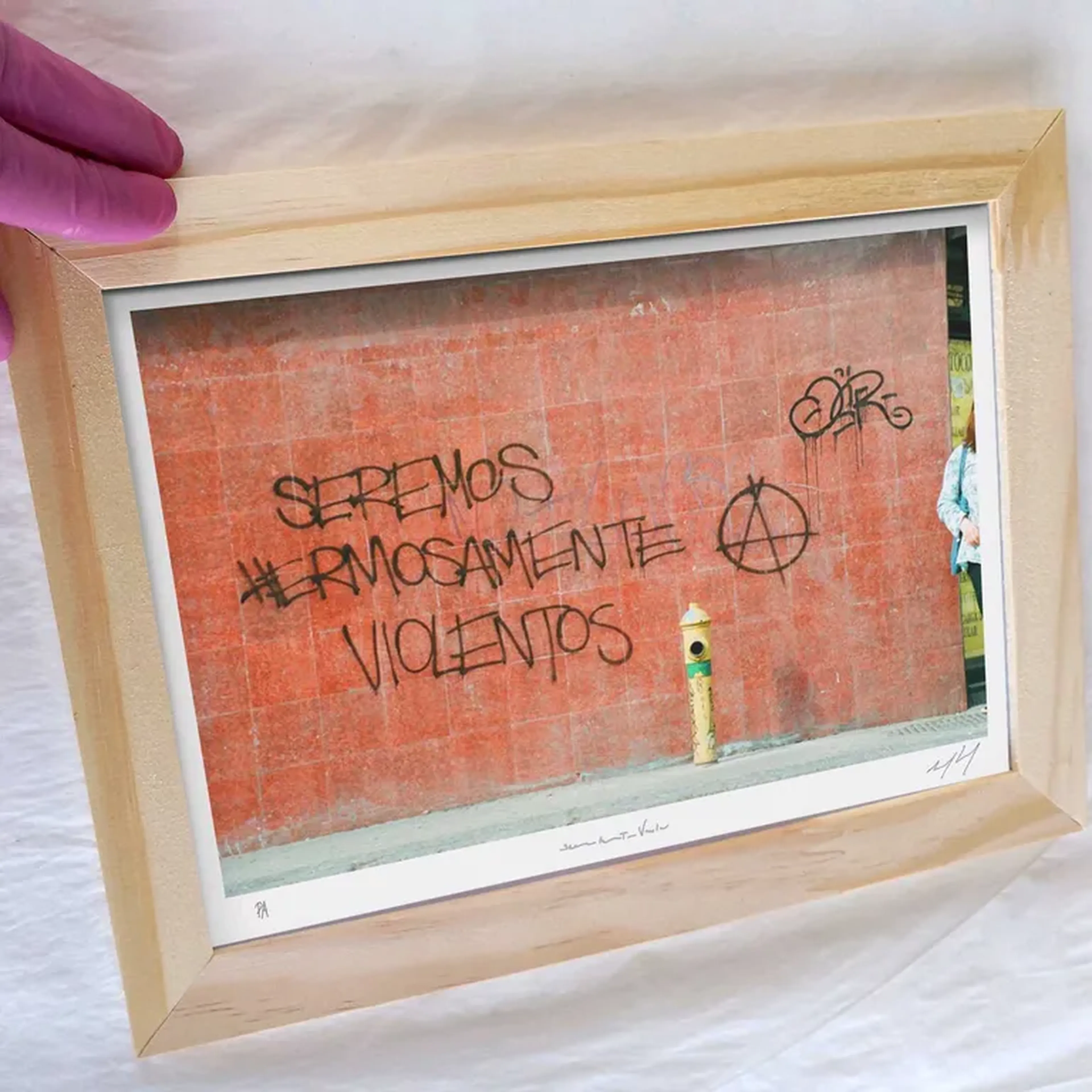 Palávoras - Hermosamente - 15x21 cm moldura plana imagem