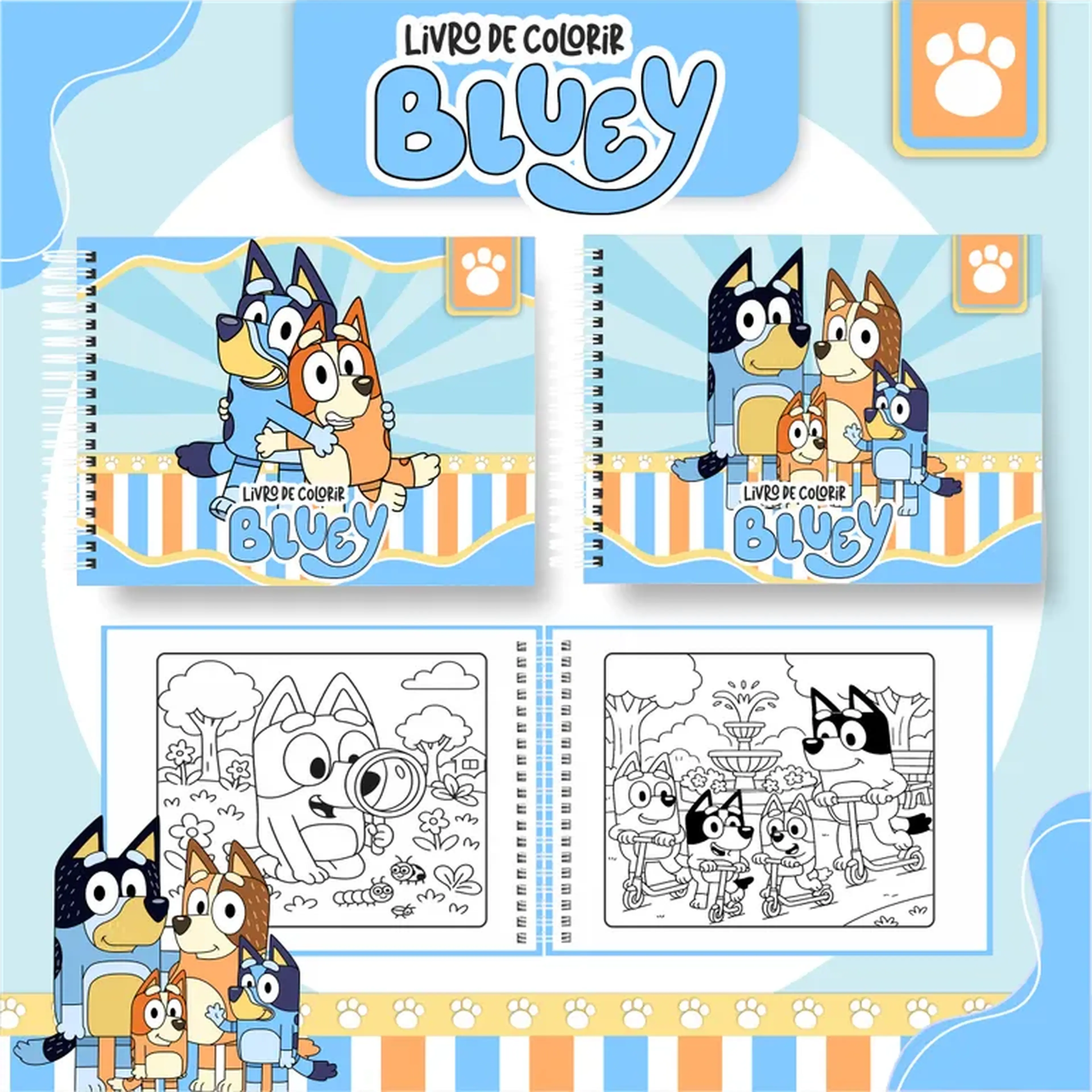Bluey Colorir imagem