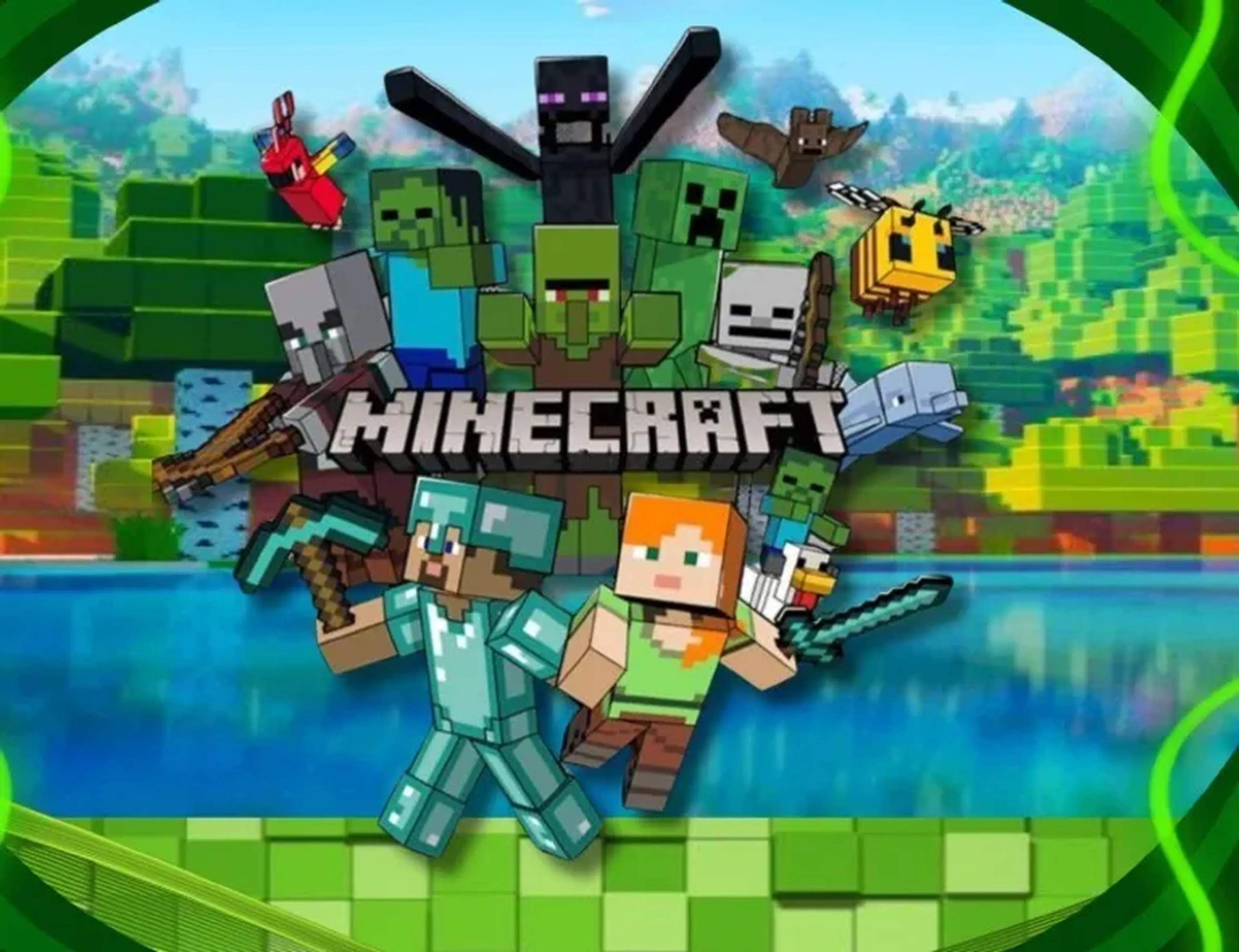 Minecraft para colorir imagem