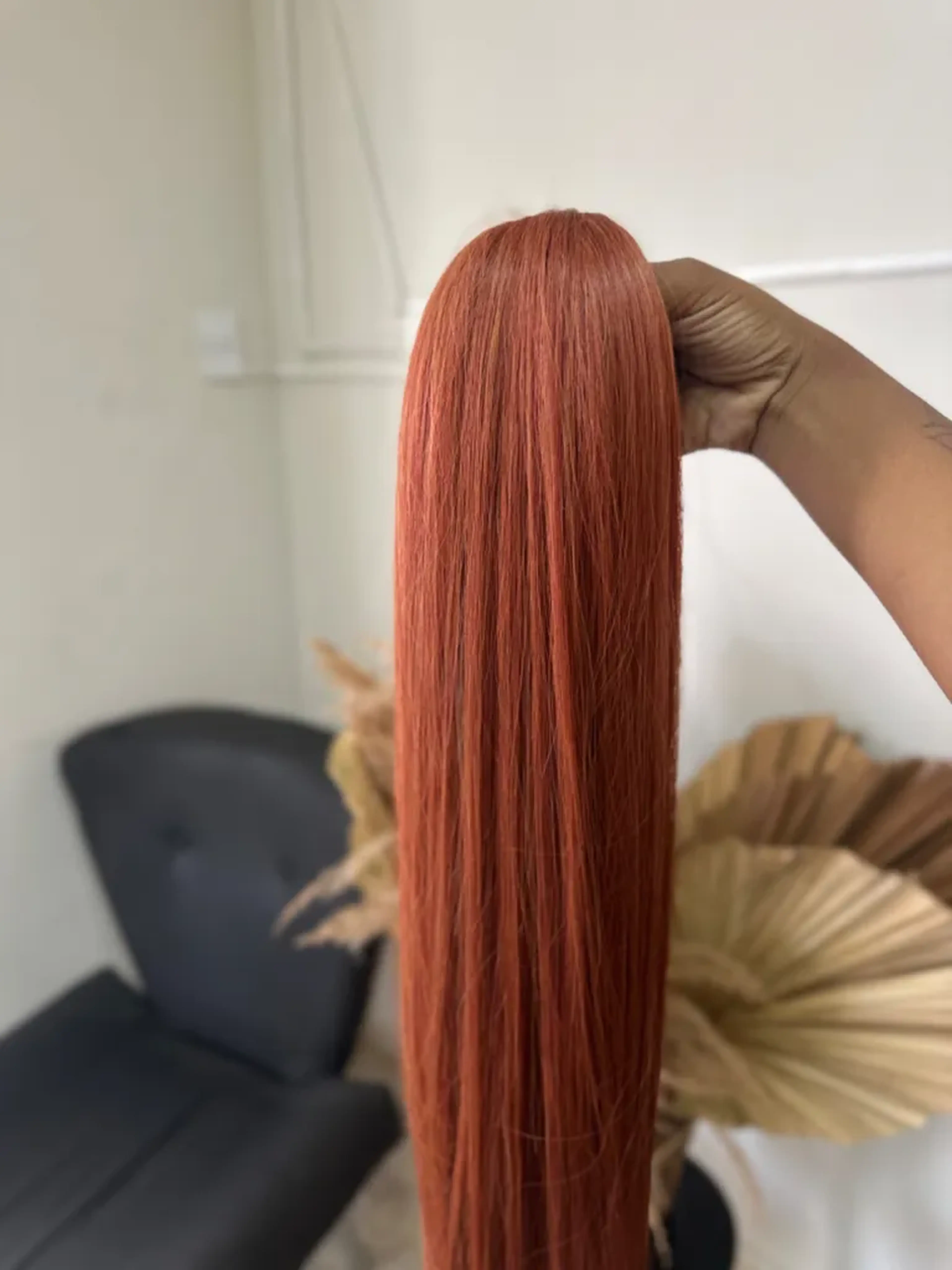 Fibra importada vermelho 70 cm 200 g imagem