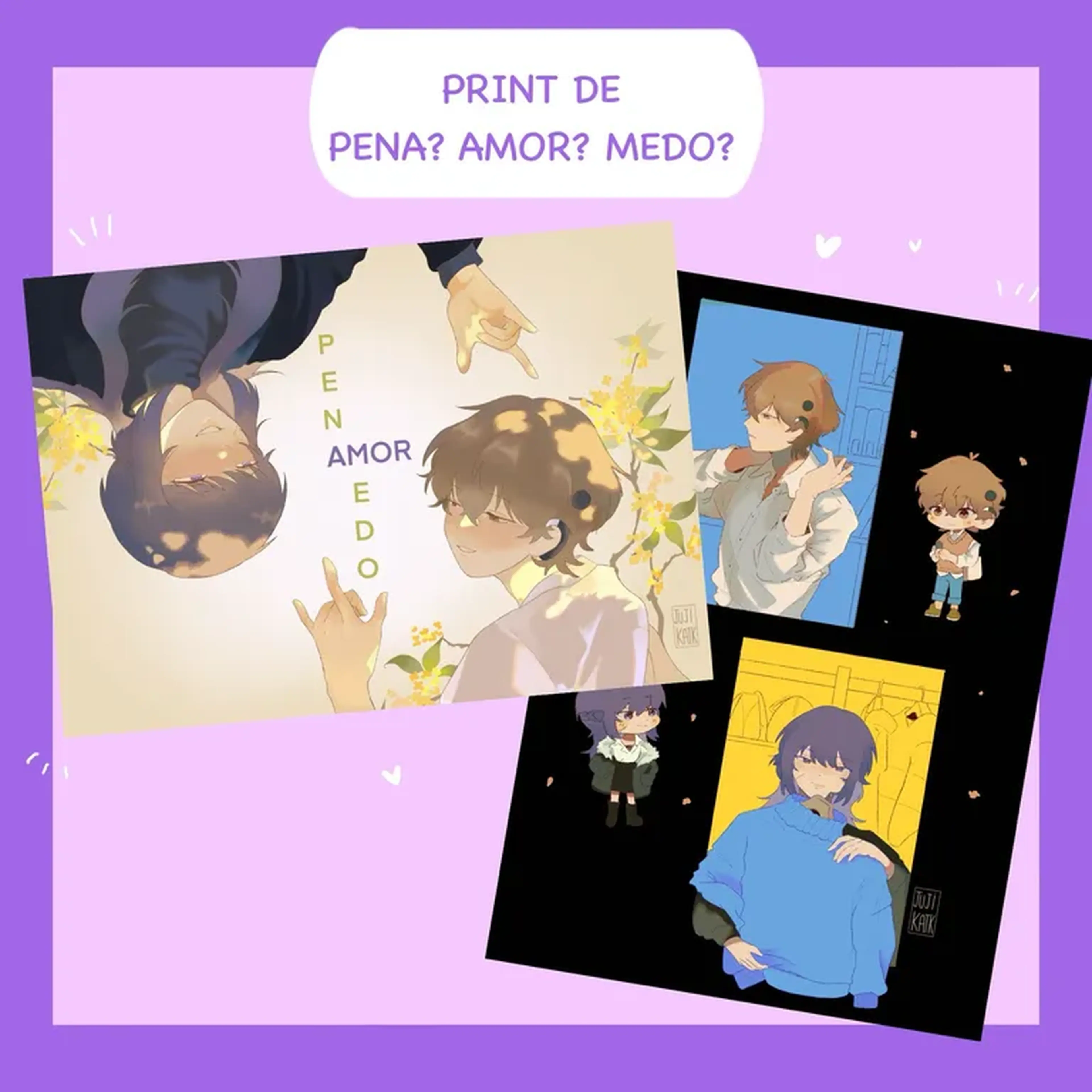 PRINT A5 INDIVIDUAL DE PENA? AMOR? MEDO? imagem