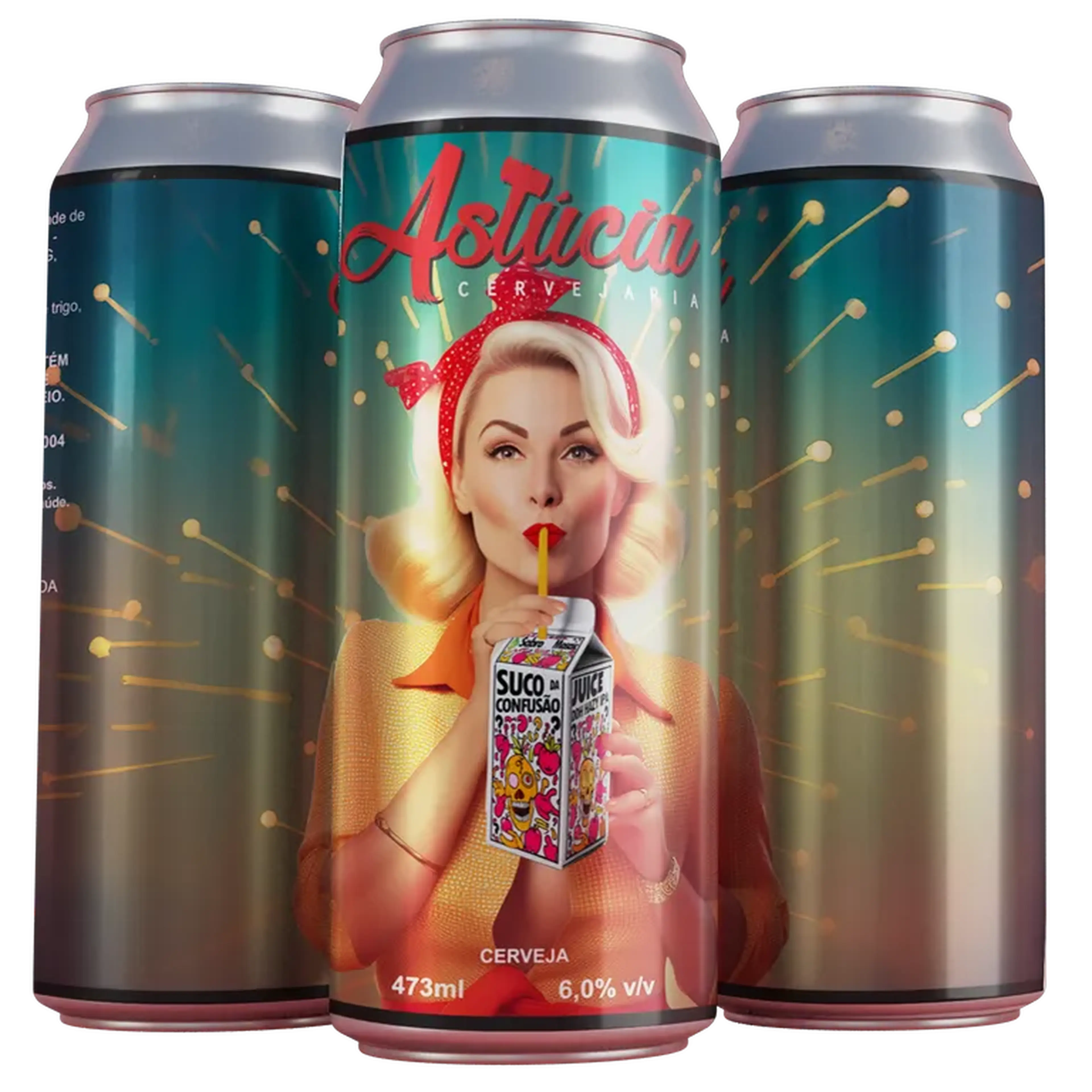 Cerveja Astúcia Suco da Confusão - Lata 473ml imagem