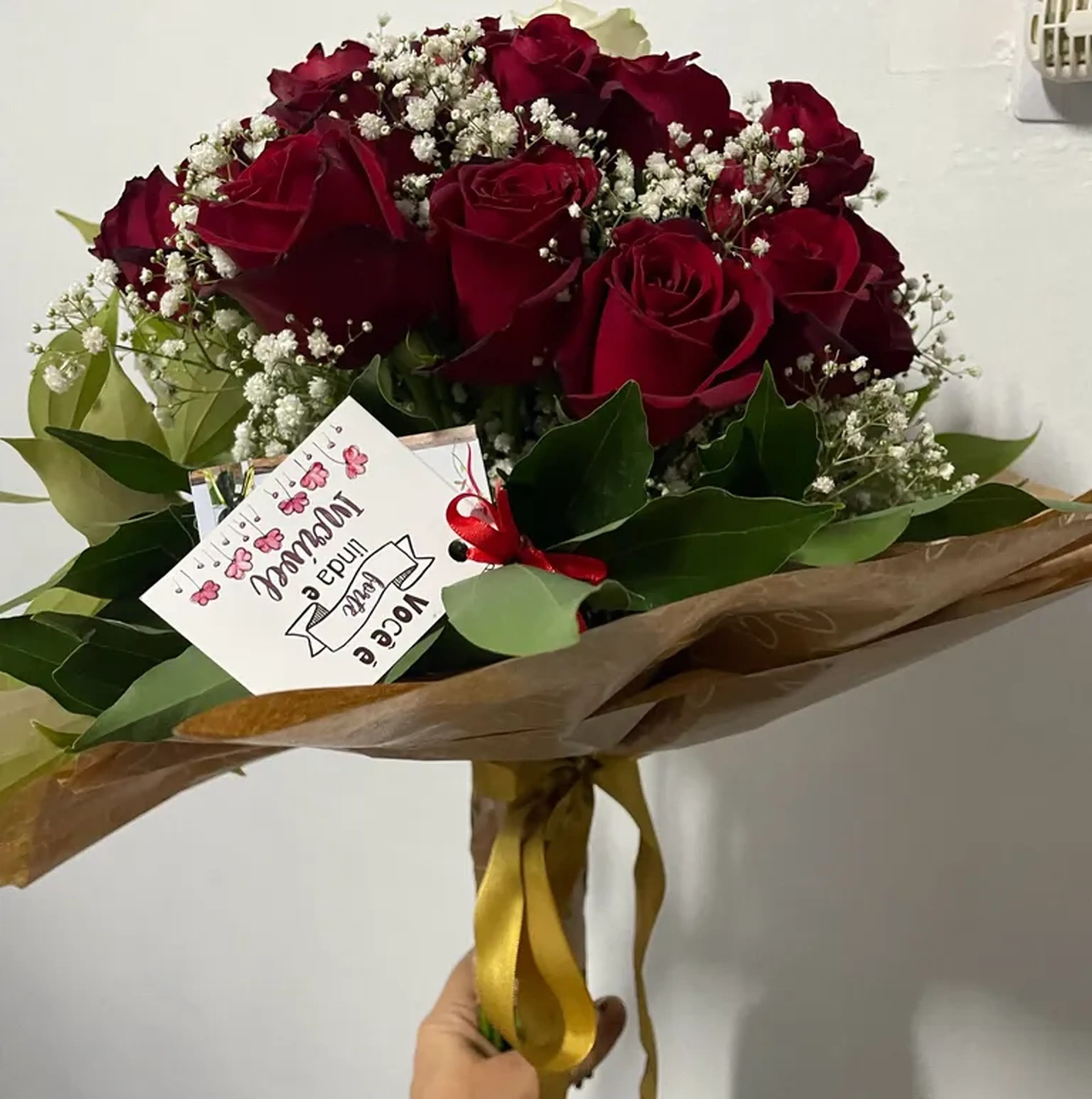 Buquê de rosas (12 rosas) imagem