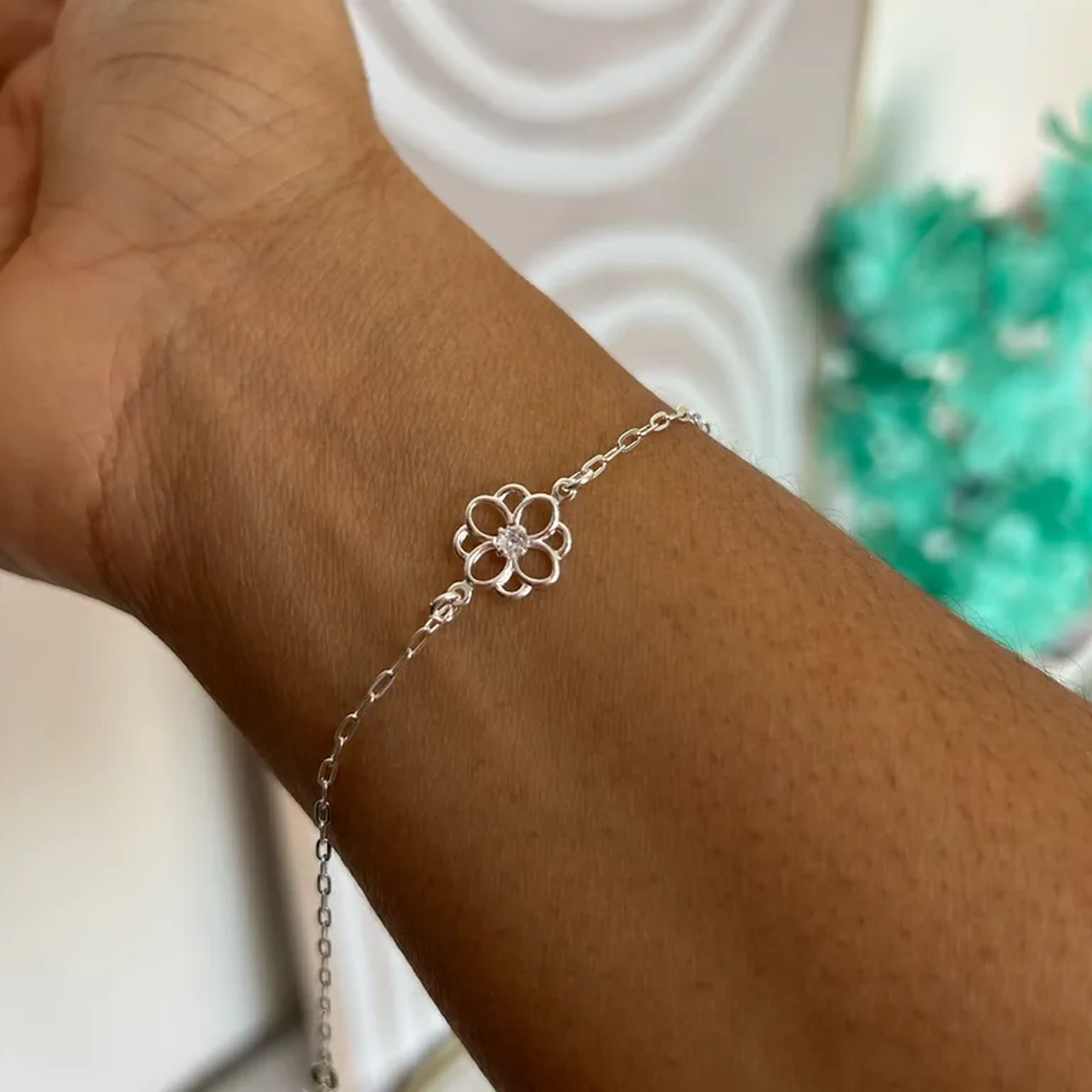 Pulseira Flor vazada imagem