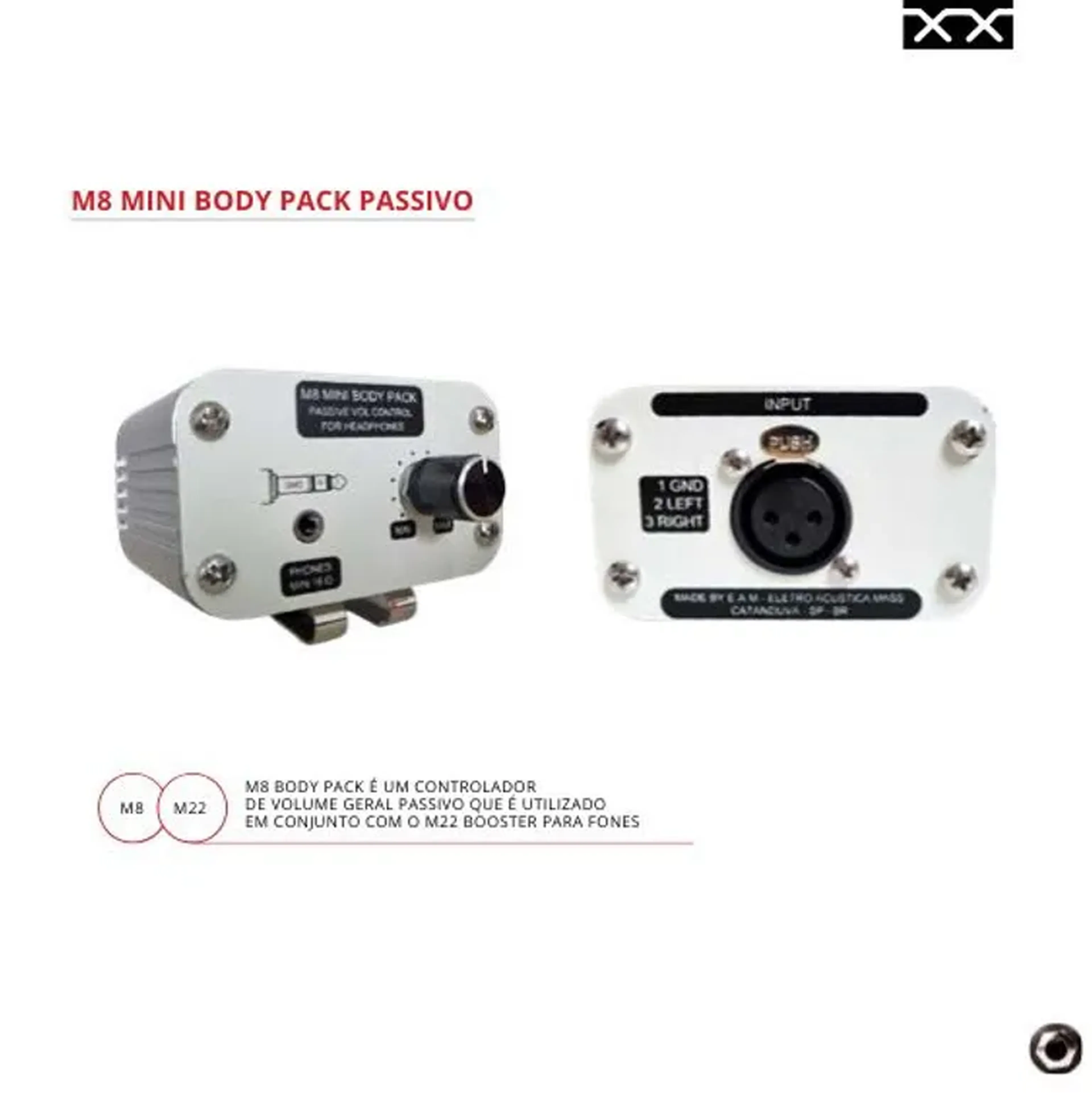 MINI M8 BODY PACK PASSIVO imagem