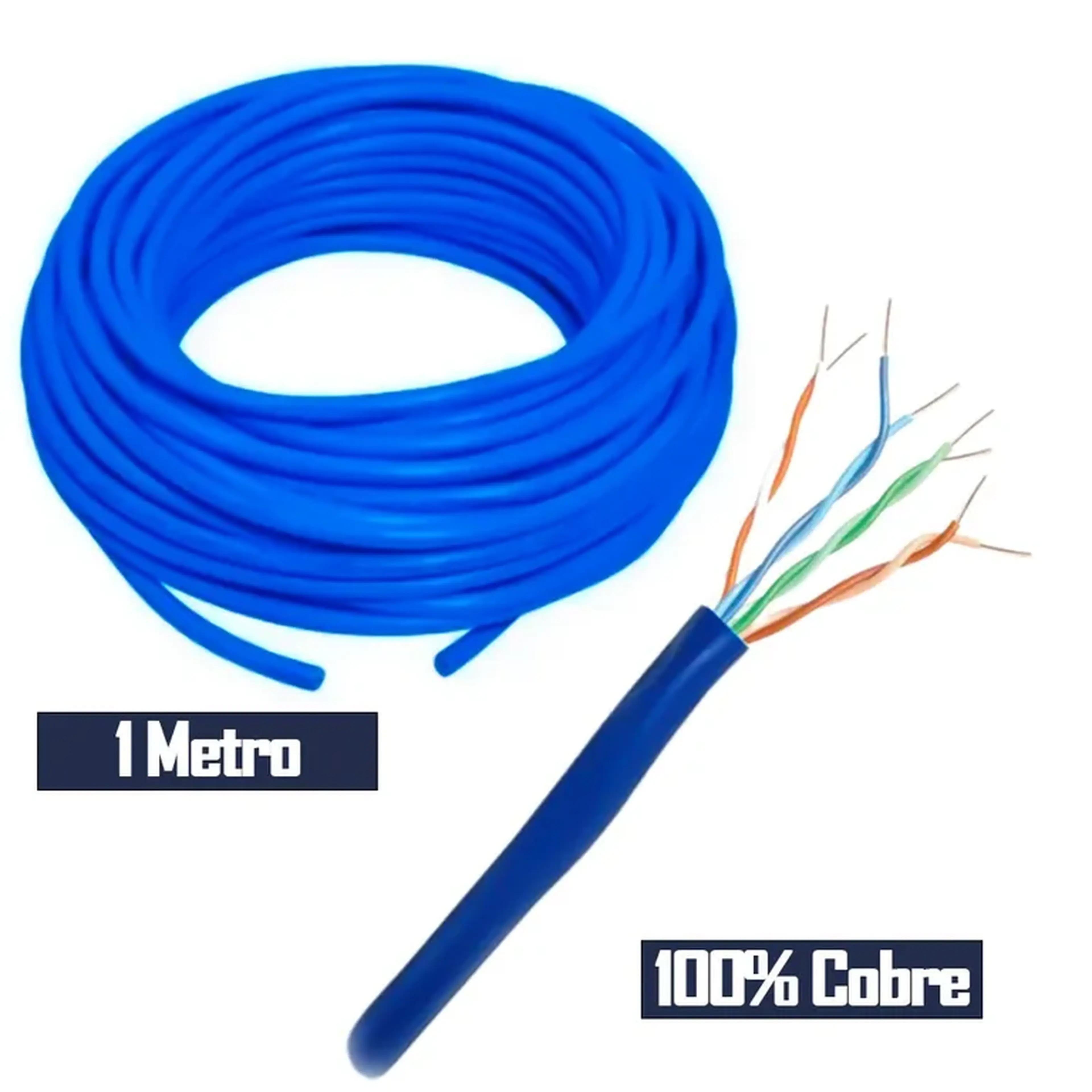 Cabo de Rede Cat5 100% Cobre ( 1 metro) imagem