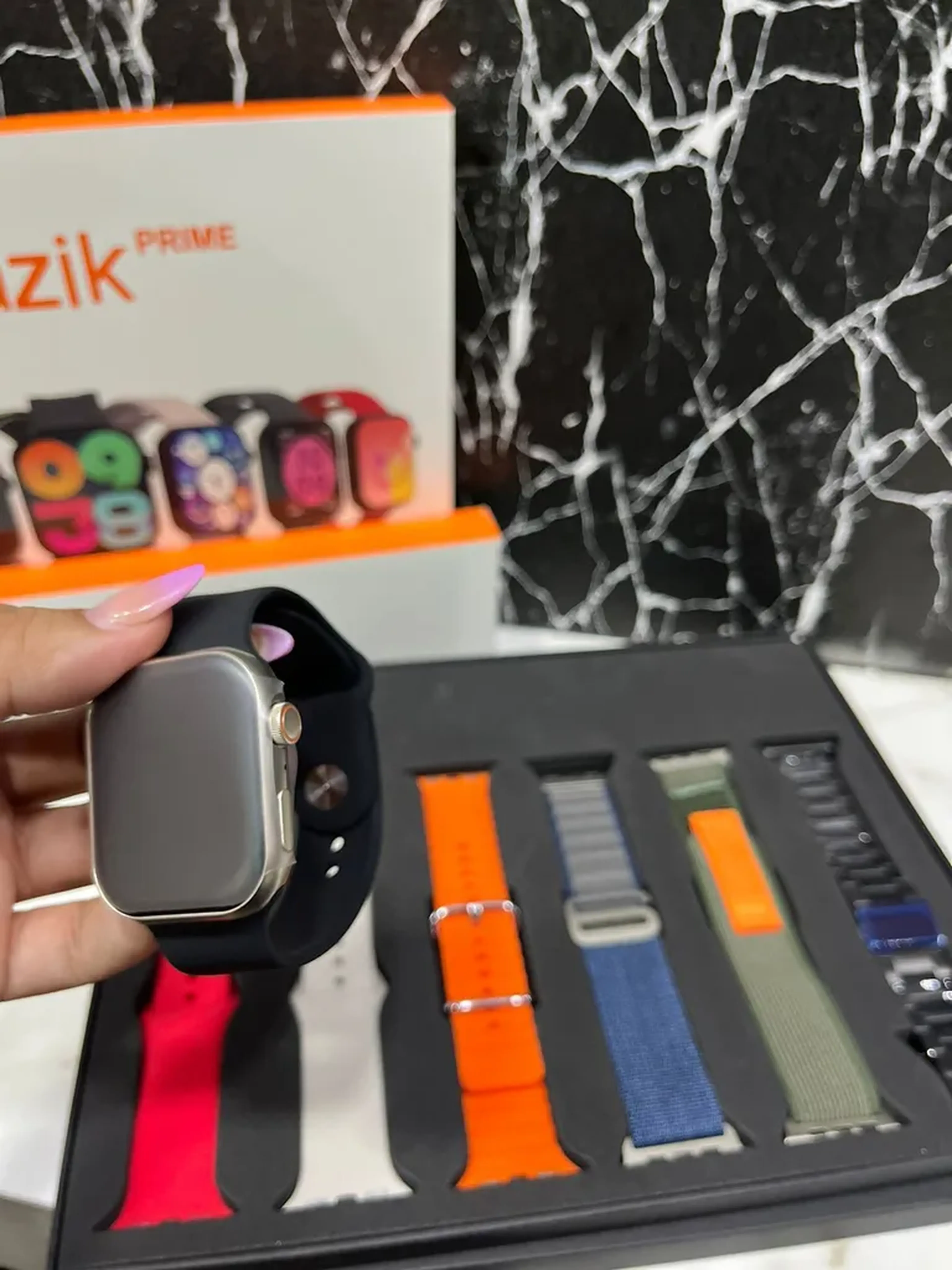 SMARTWACHT W52 PRO MAX, COM 7 PULSEIRAS imagem