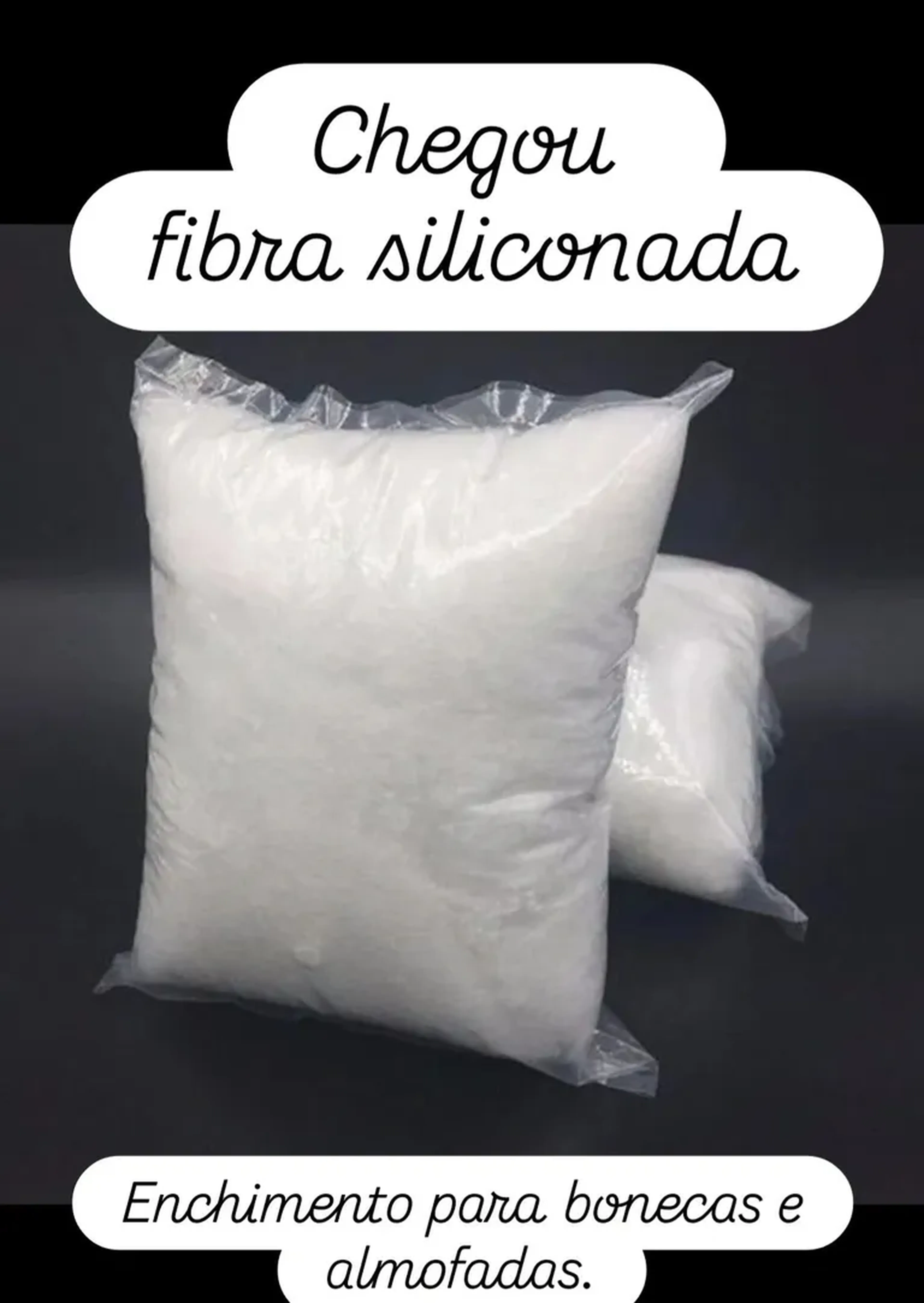 Enchimento fibra siliconada 1kg imagem