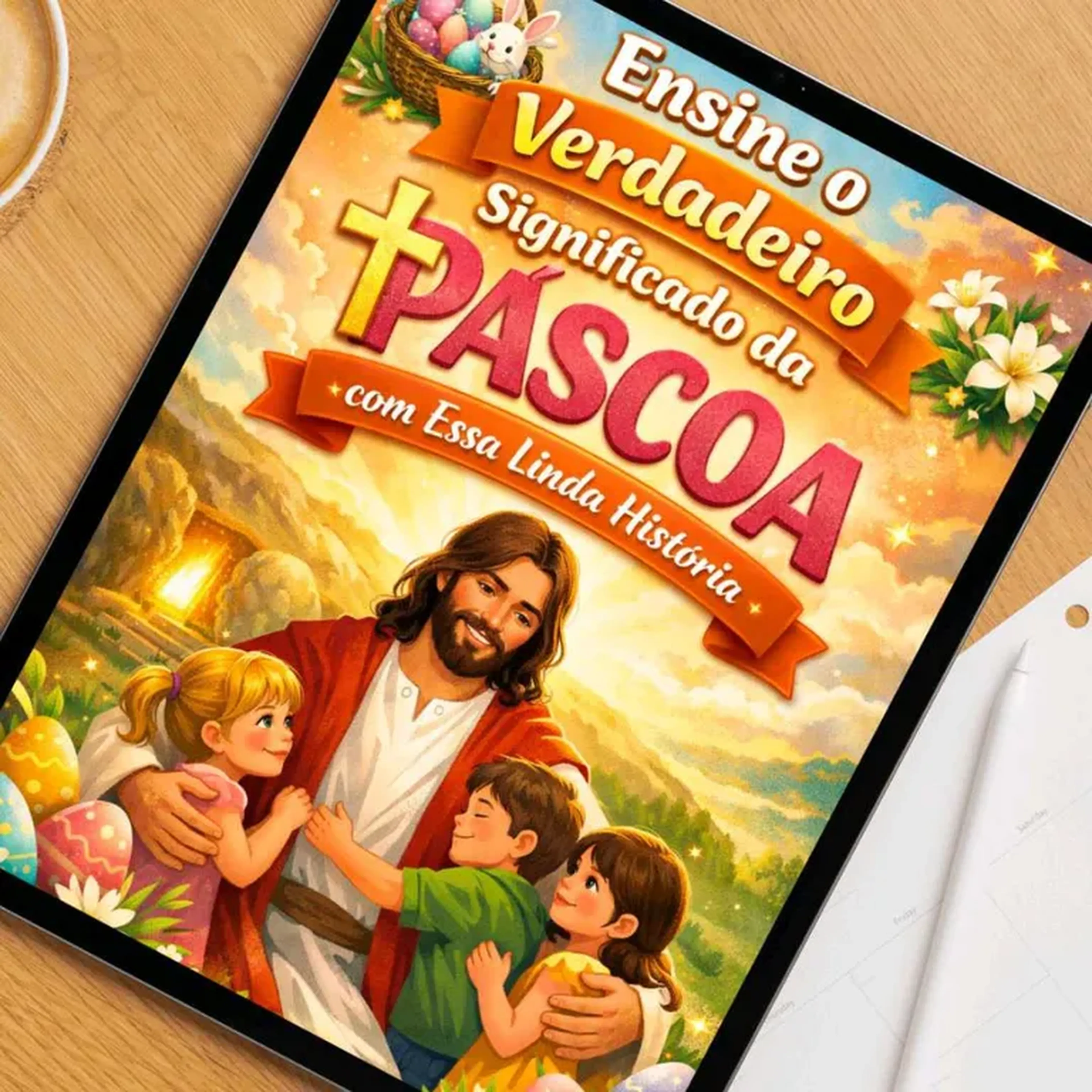 💫Luva Contação de História O Verdadeiro Sentido da Páscoa ✨ imagem