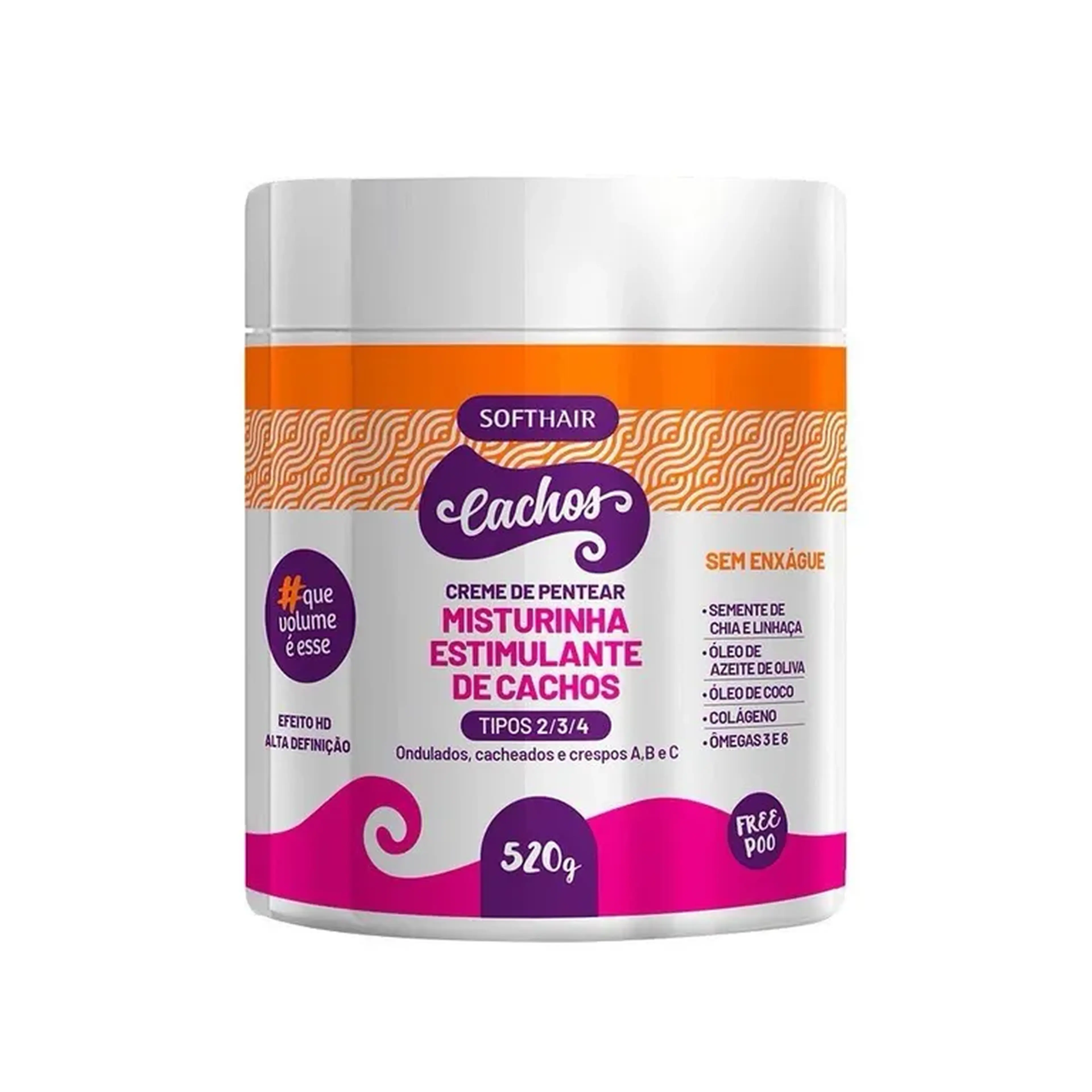 Misturinha Estimulante de Cachos 2 em 1 Soft Hair 520g imagem