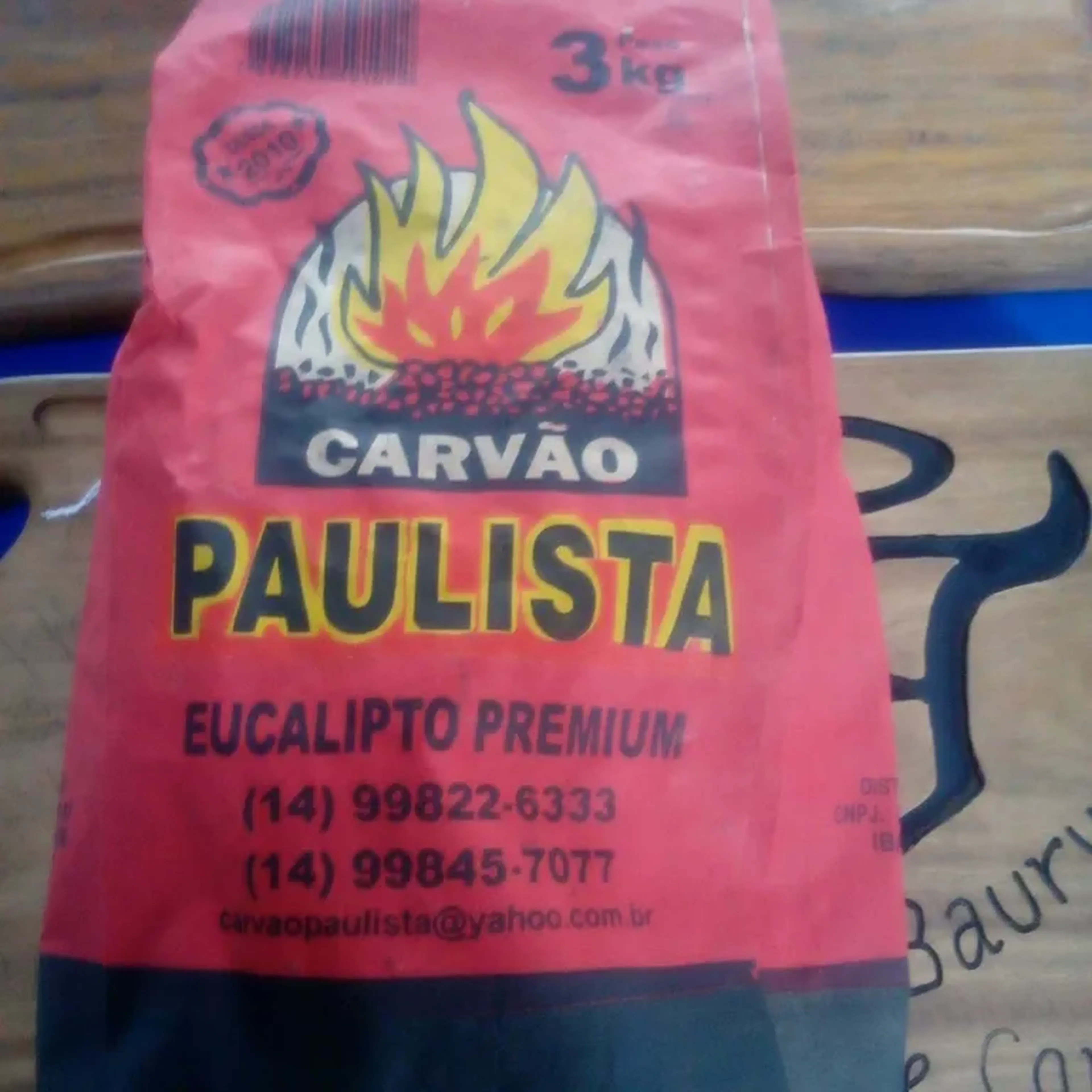 Carvão Vegetal Eucalipto Paulista 3 kg imagem