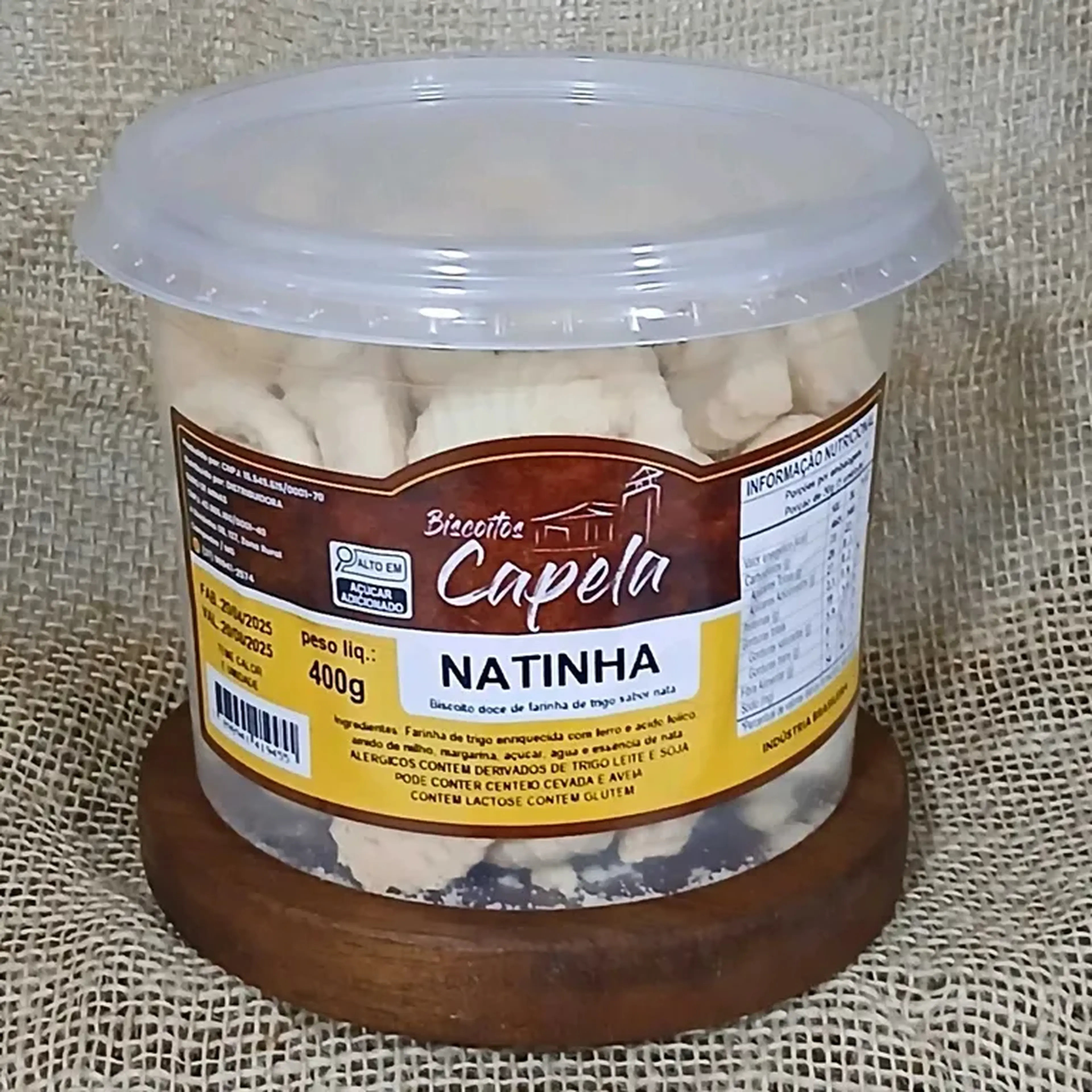 BISCOITO NATINHA CAP 400G imagem