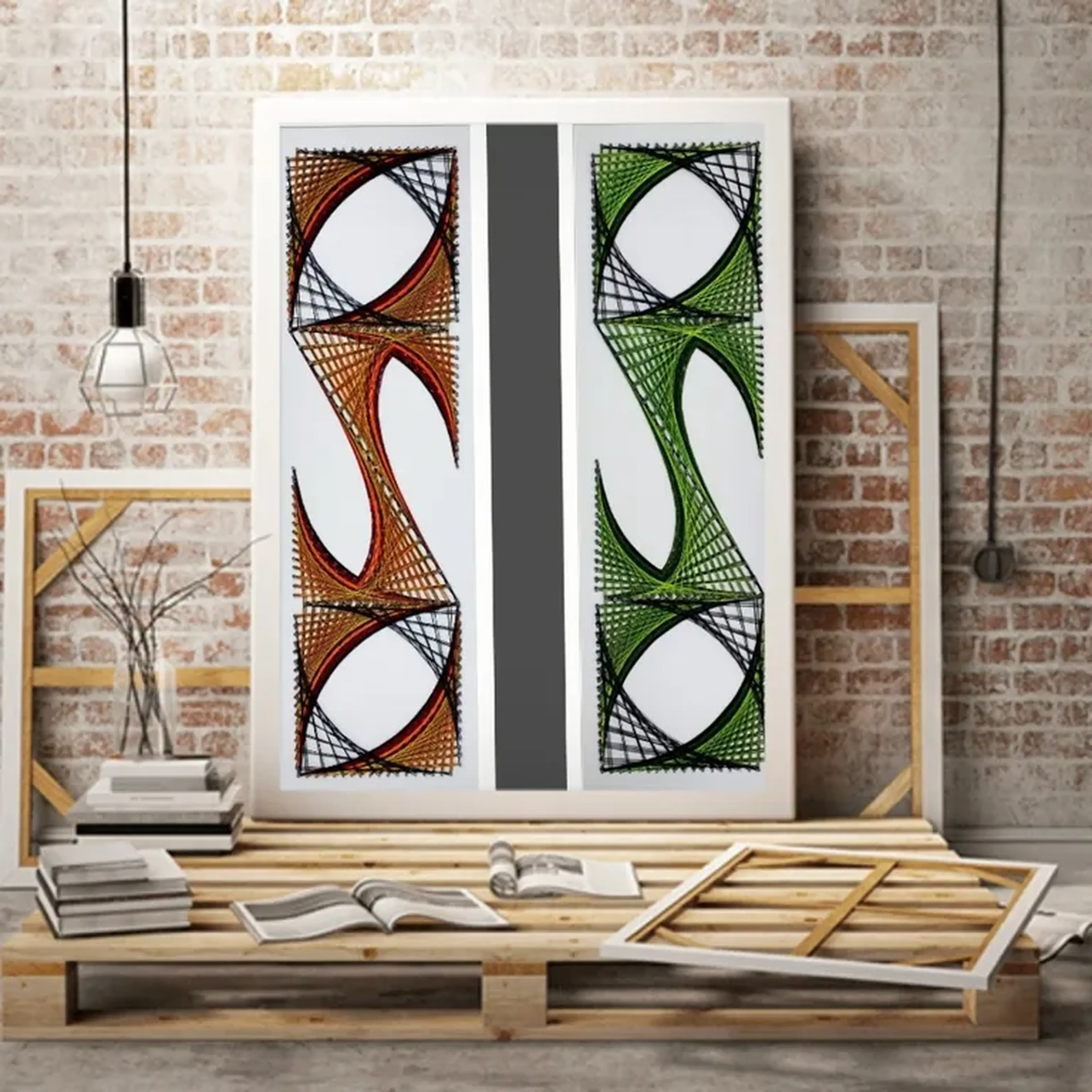 Quadro Fractal S’s Green imagem