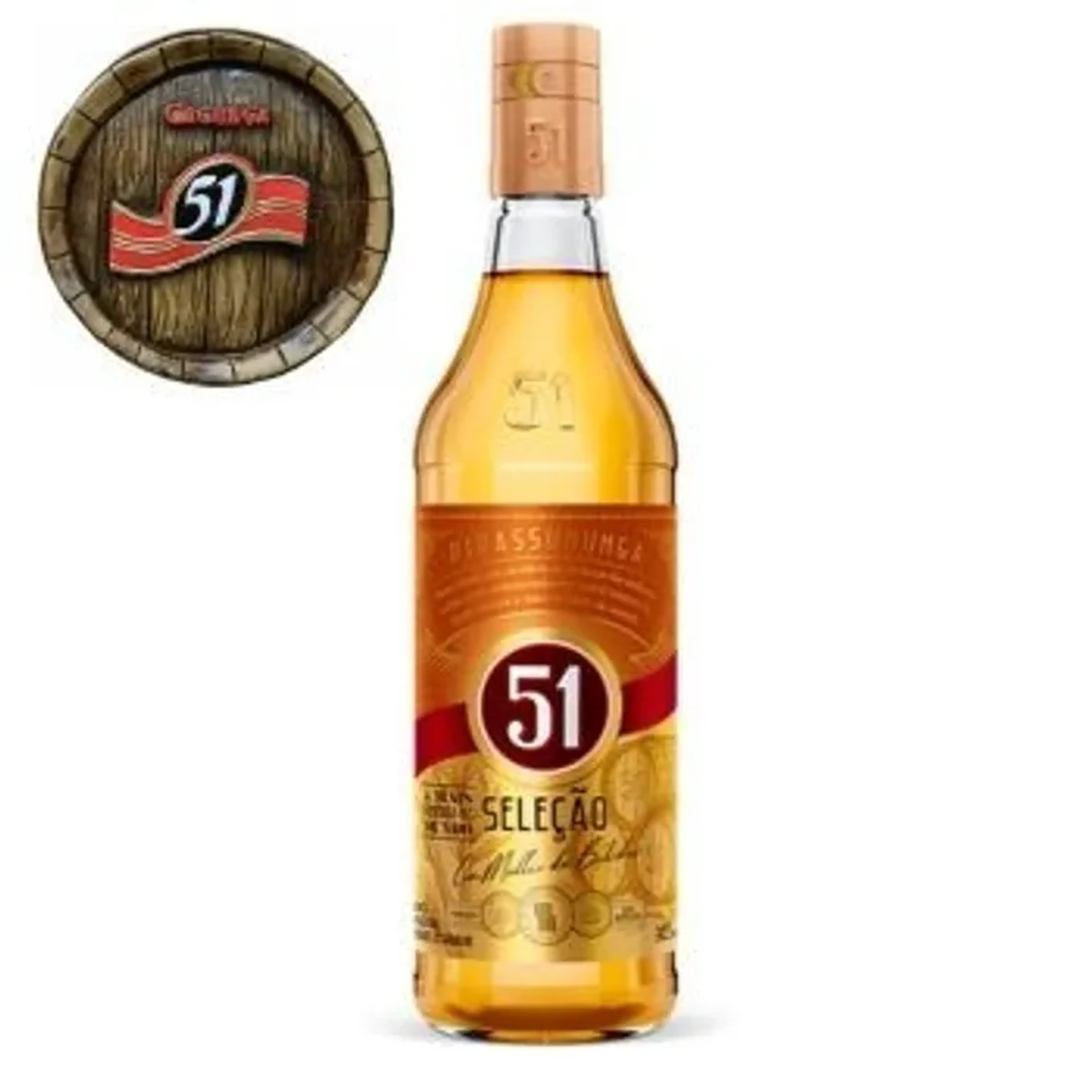 51 Seleção Cachaça Envelhecida garrafa 965 Ml imagem