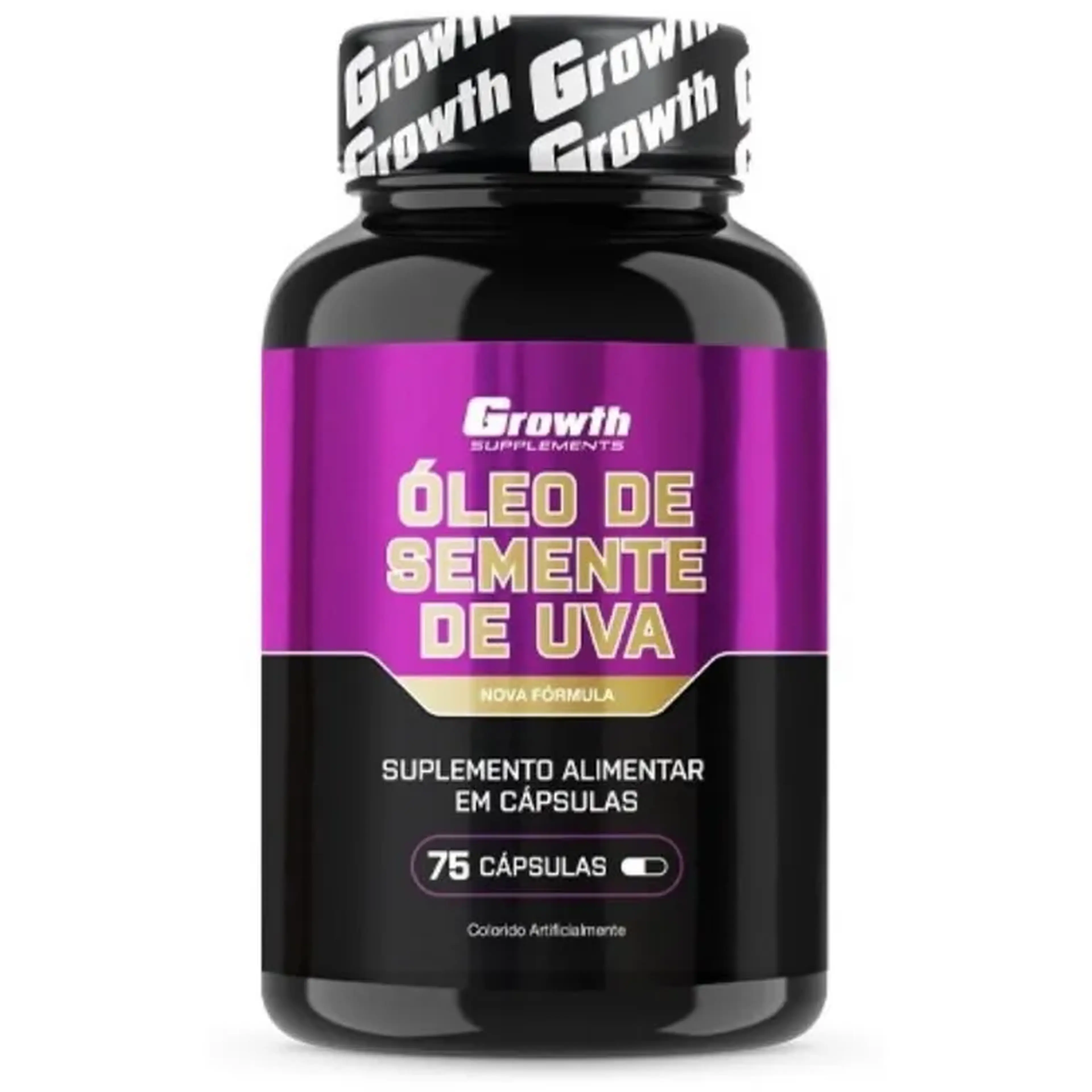 ÓLEO DE SEMENTE DE UVA (75CAPS) - GROWTH SUPPLEMENTS imagem