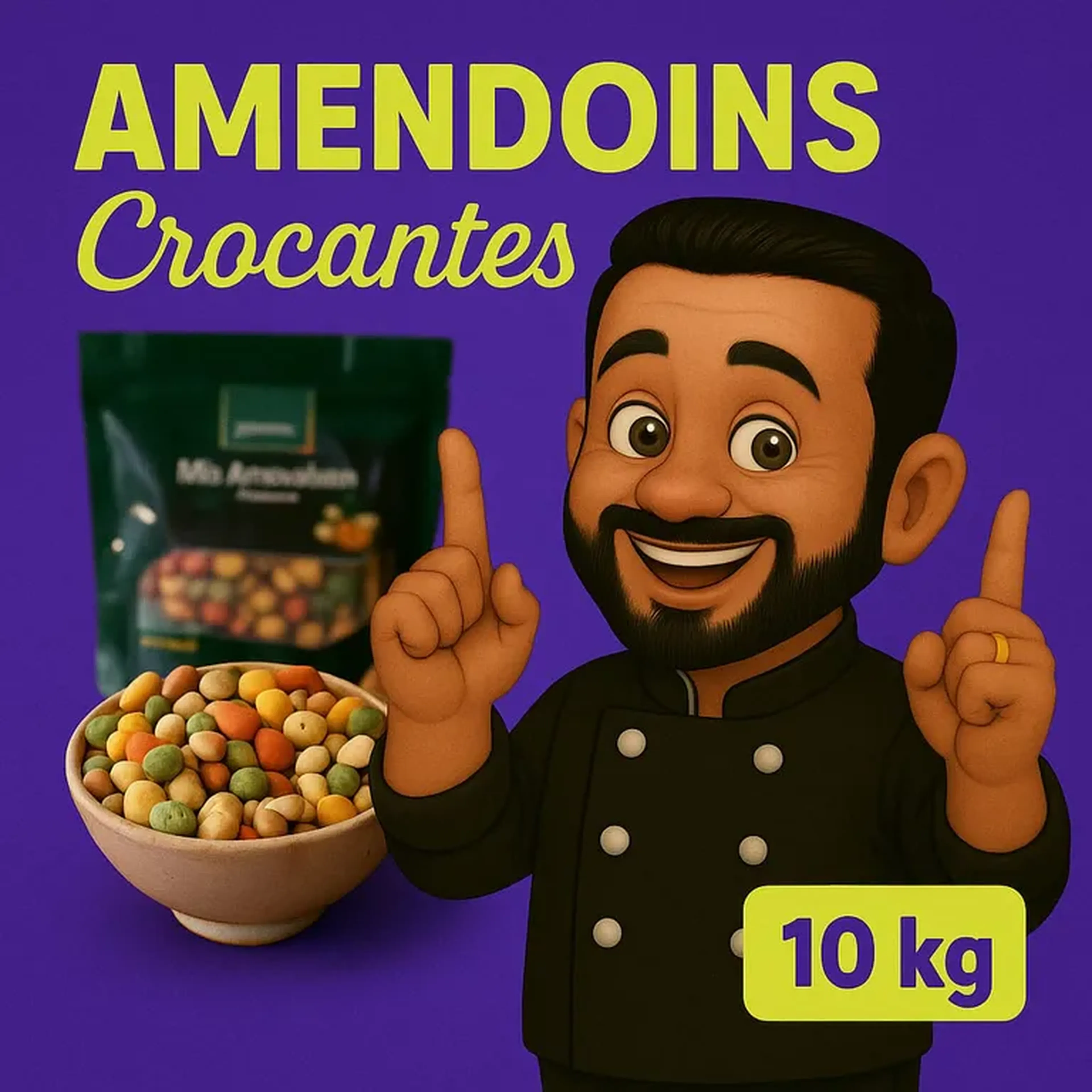 🍬(10kg) Amendoim Crocante Confeitado imagem