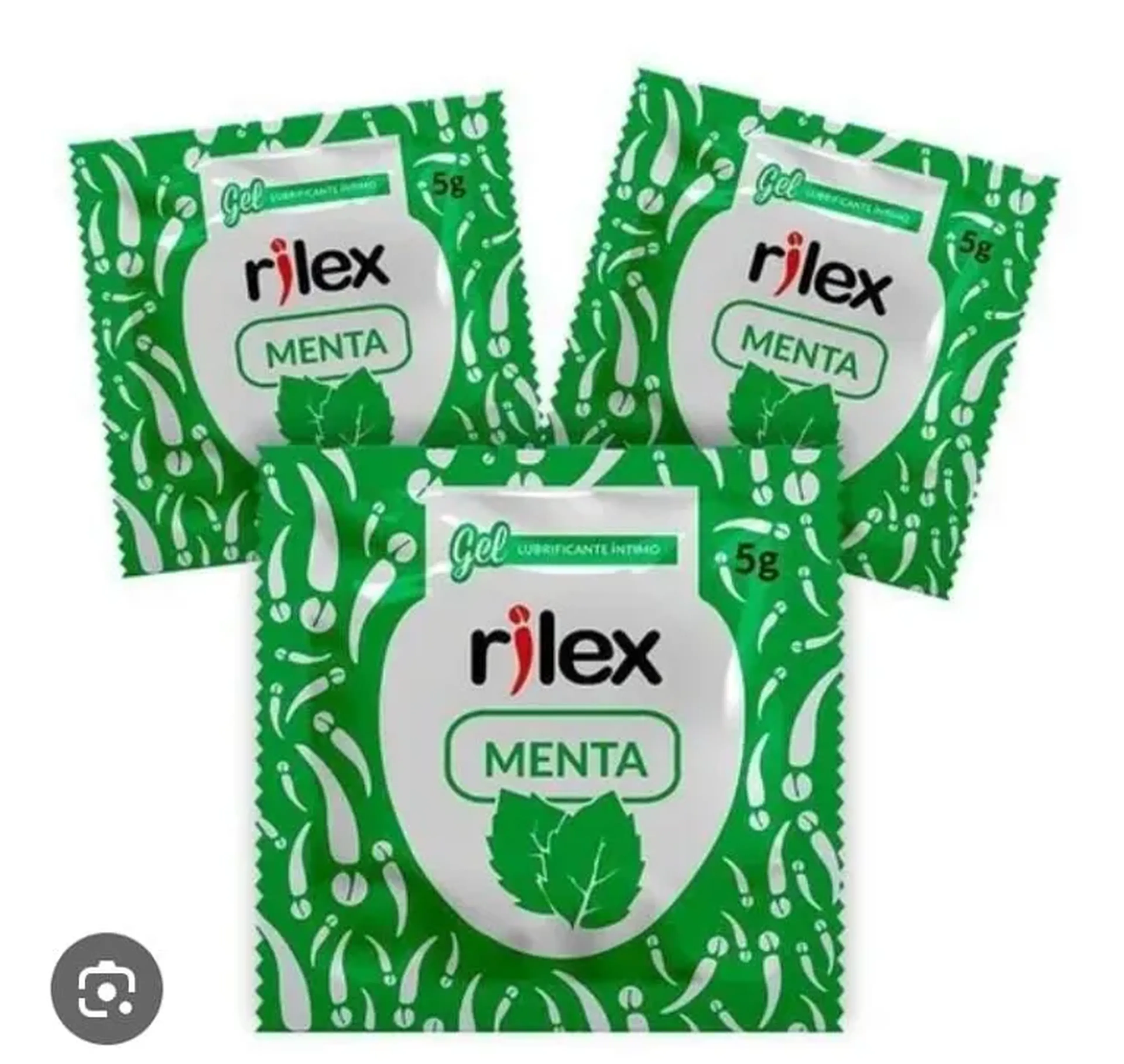 GEL LUBRIFICANTE INTIMO EM SACHÉ 5G MENTA - RILEX imagem