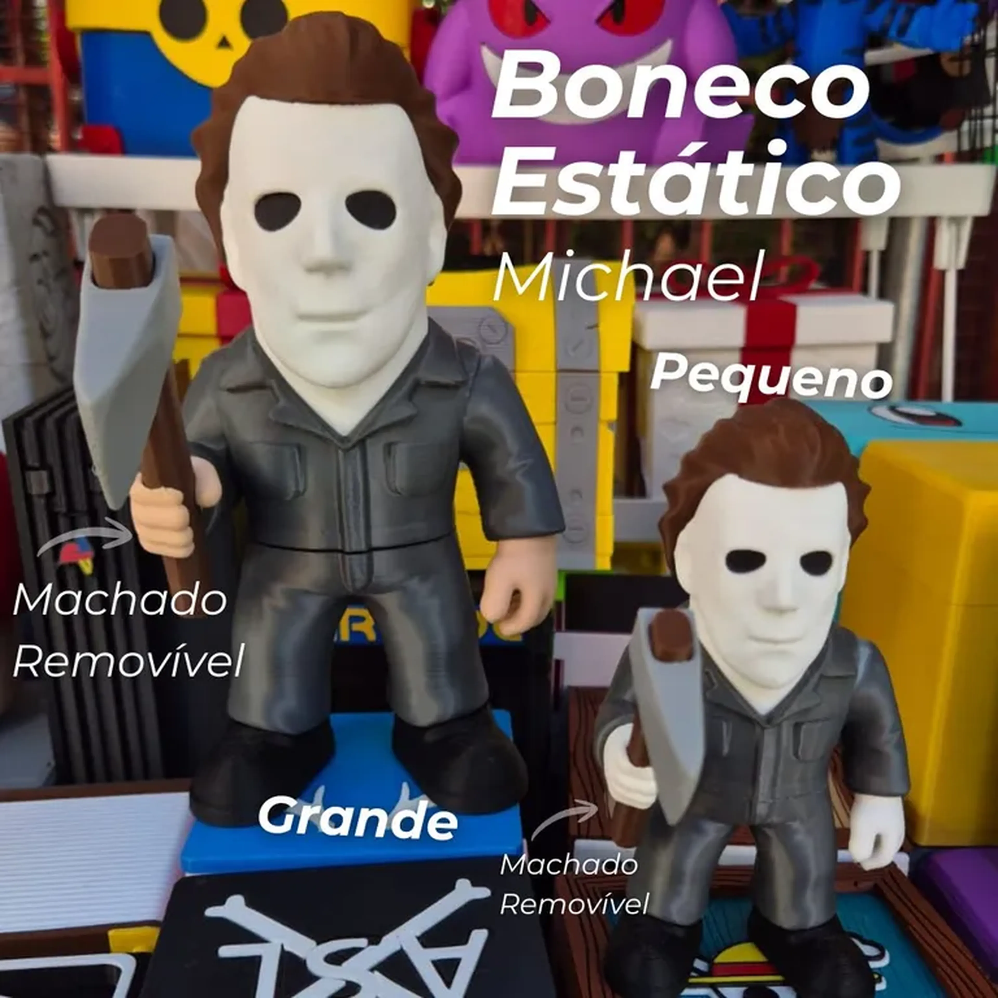 Boneco Michael Myers Filme Halloween (2 tamanhos) imagem