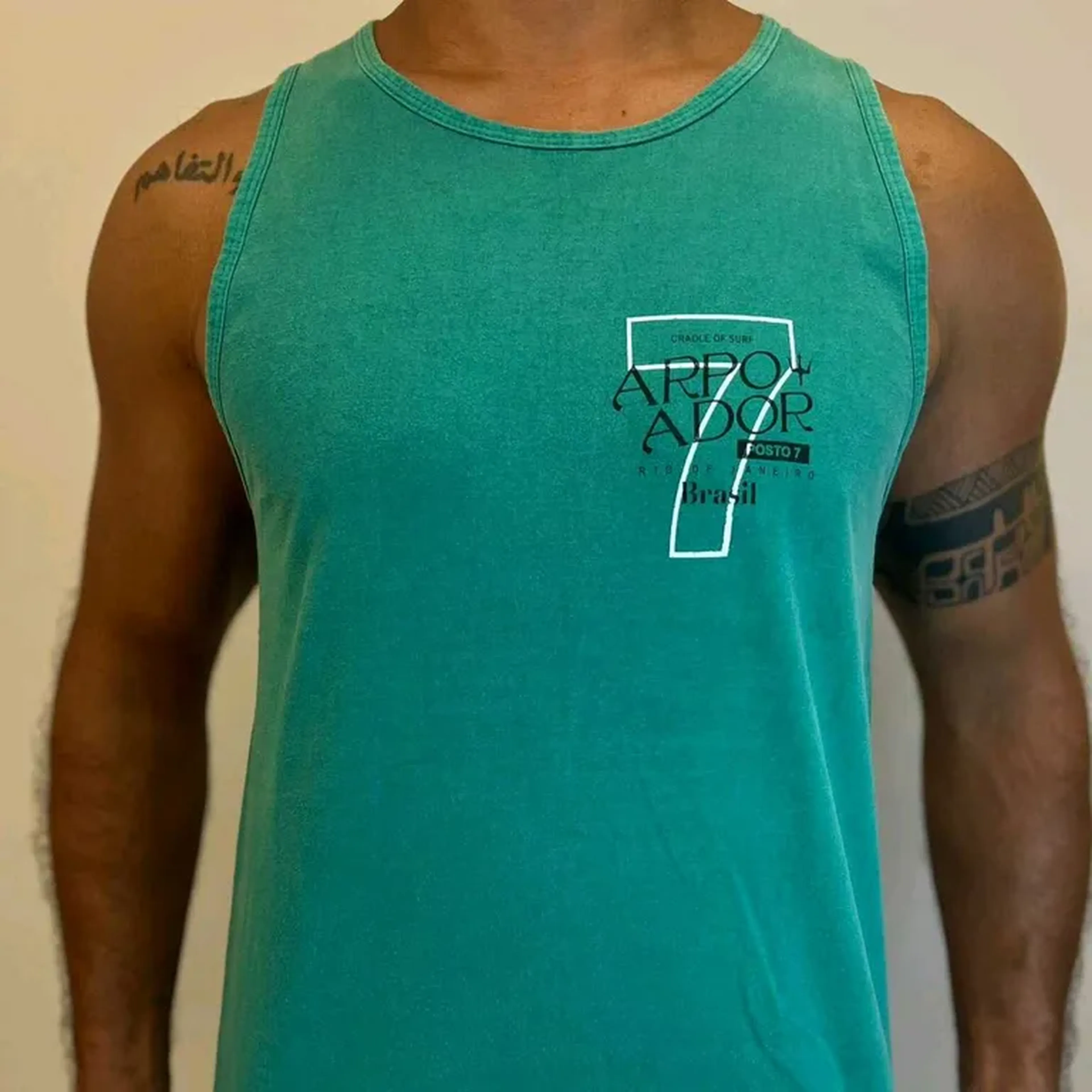 Camiseta Regata Osk Arpoador verde M imagem