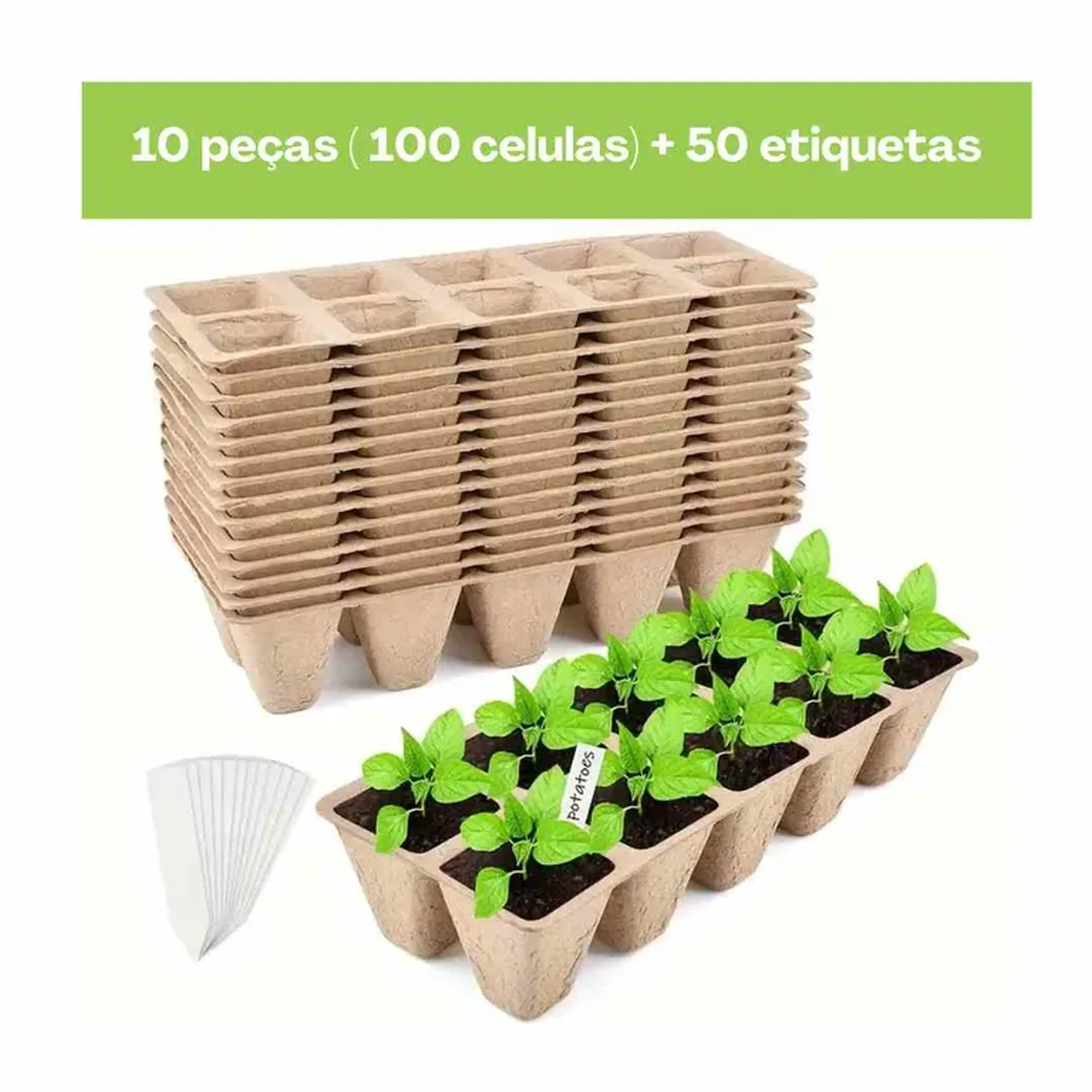 Sementeira Eco - Plante Saúde - 100 Células imagem