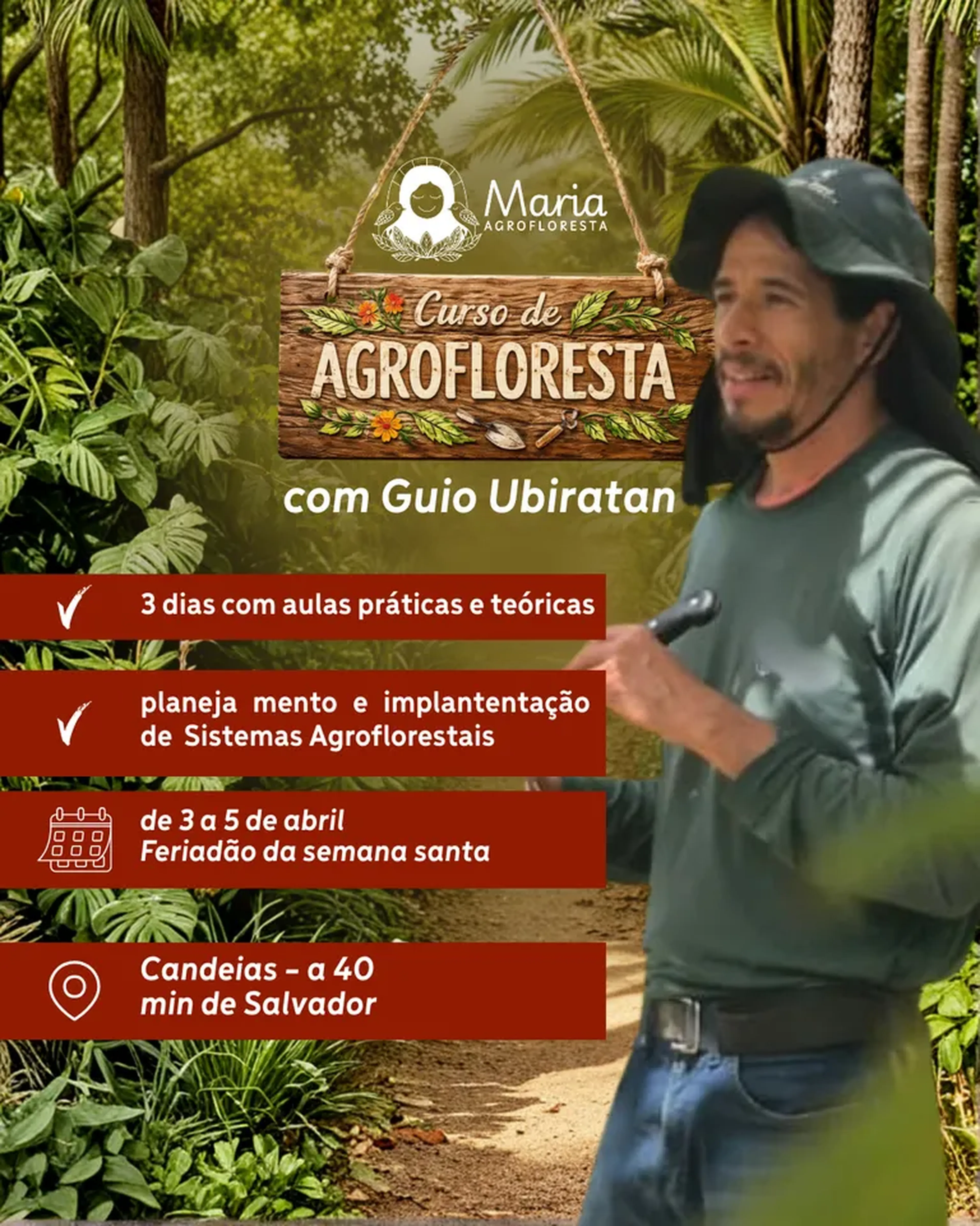 Curso de Agrofloresta - 3 a 5 de abril de 2026 imagem