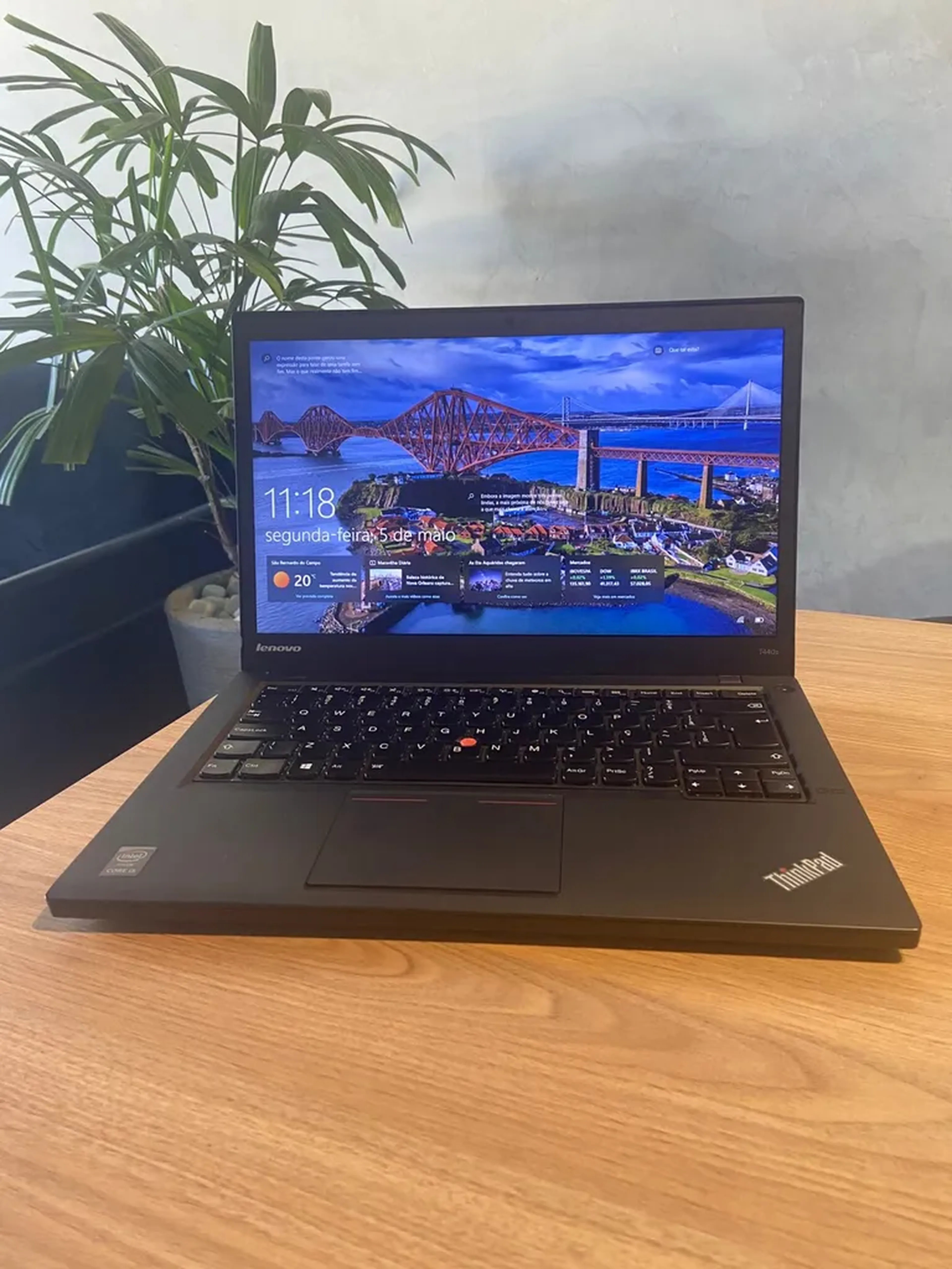 Lenovo Thinkpad T440s Core i5 8 Ram SSD 128 4º GR Teclado ilumin imagem