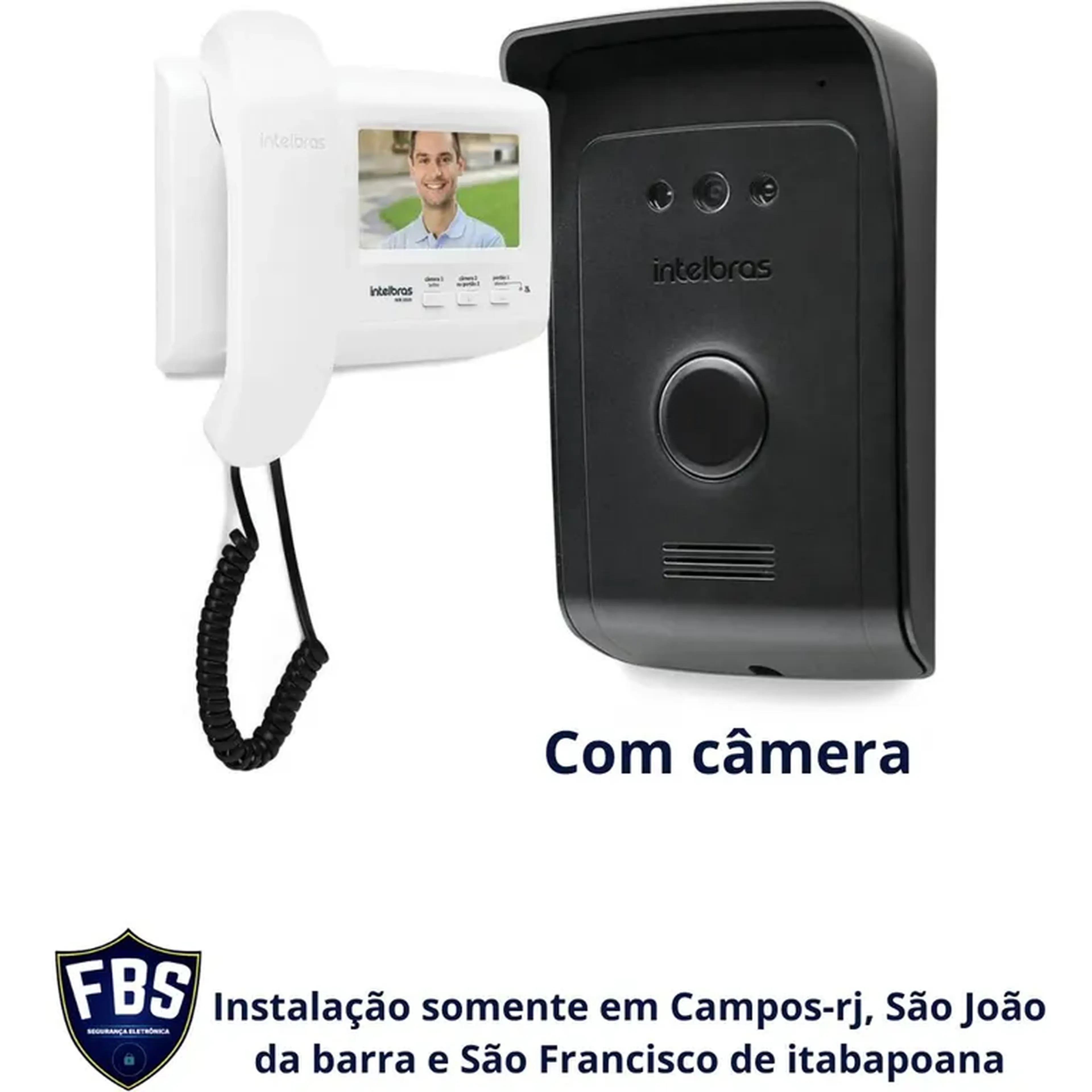 Kit vídeo porteiro intelbras instalado imagem