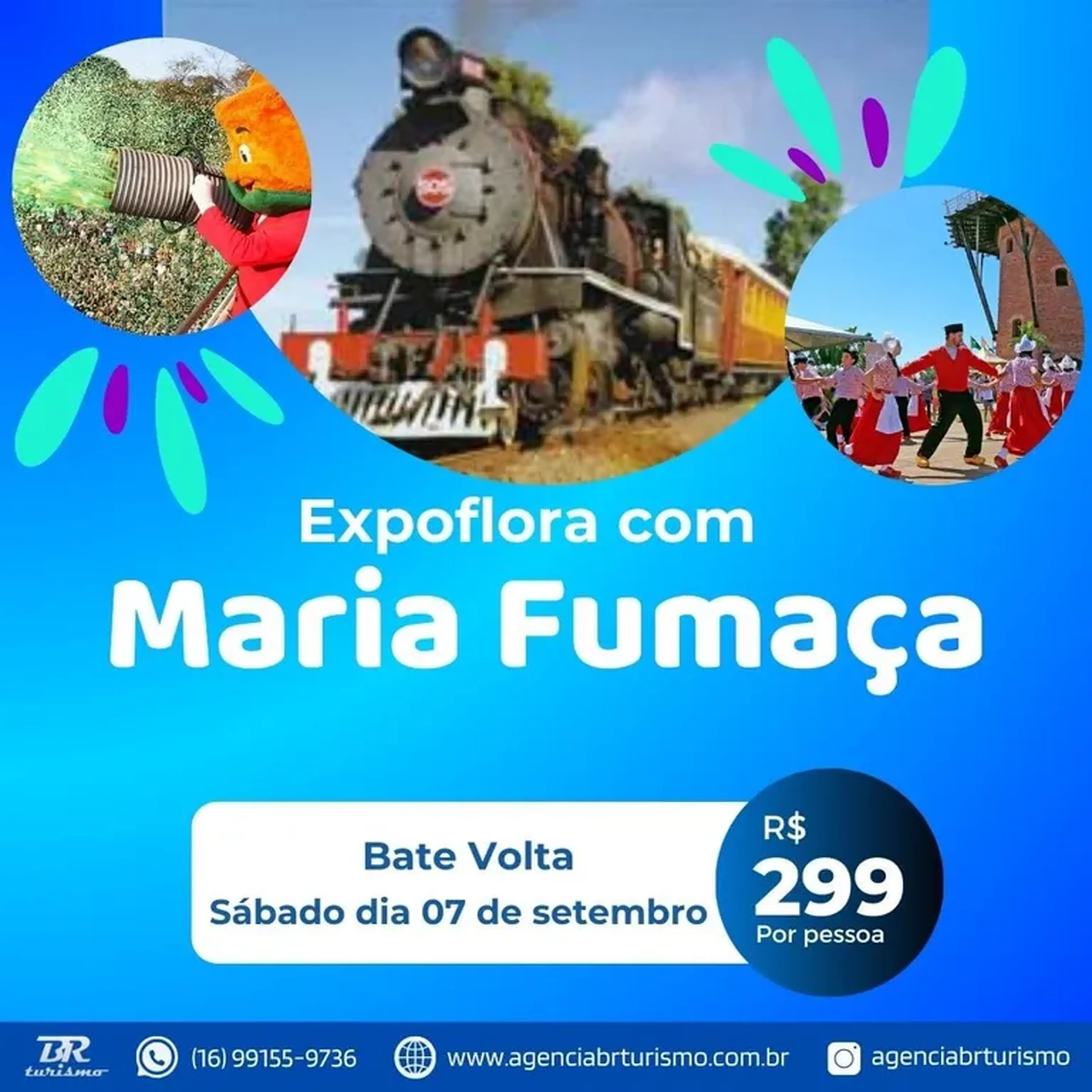Expoflora com Maria Fumaça Crianca 05 a 12 anos - imagem